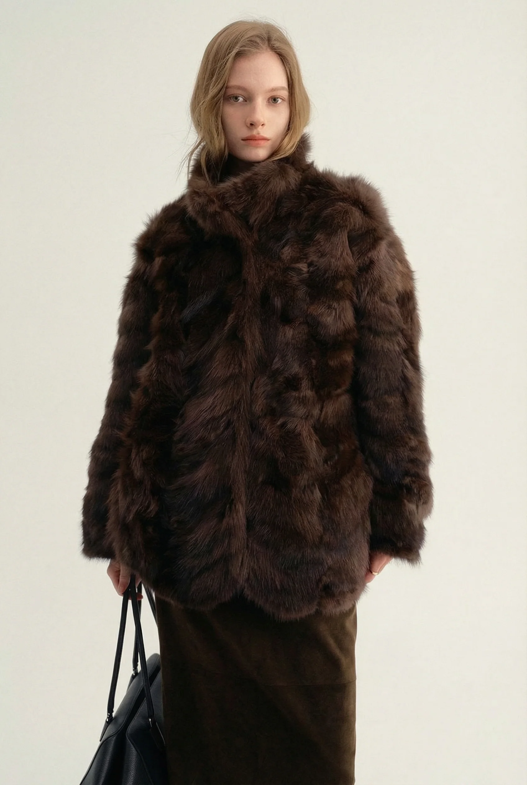 Reversible Sable Oversized Coat - Image 5