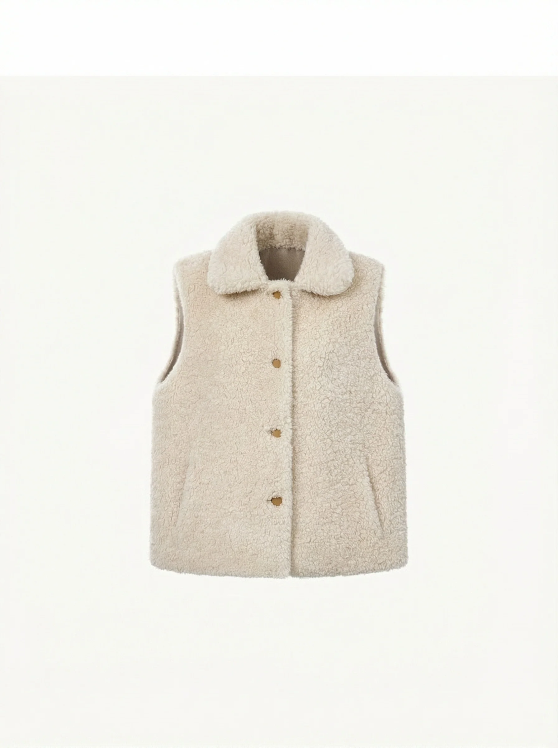 Reversible Wool Pile Vest - Image 3