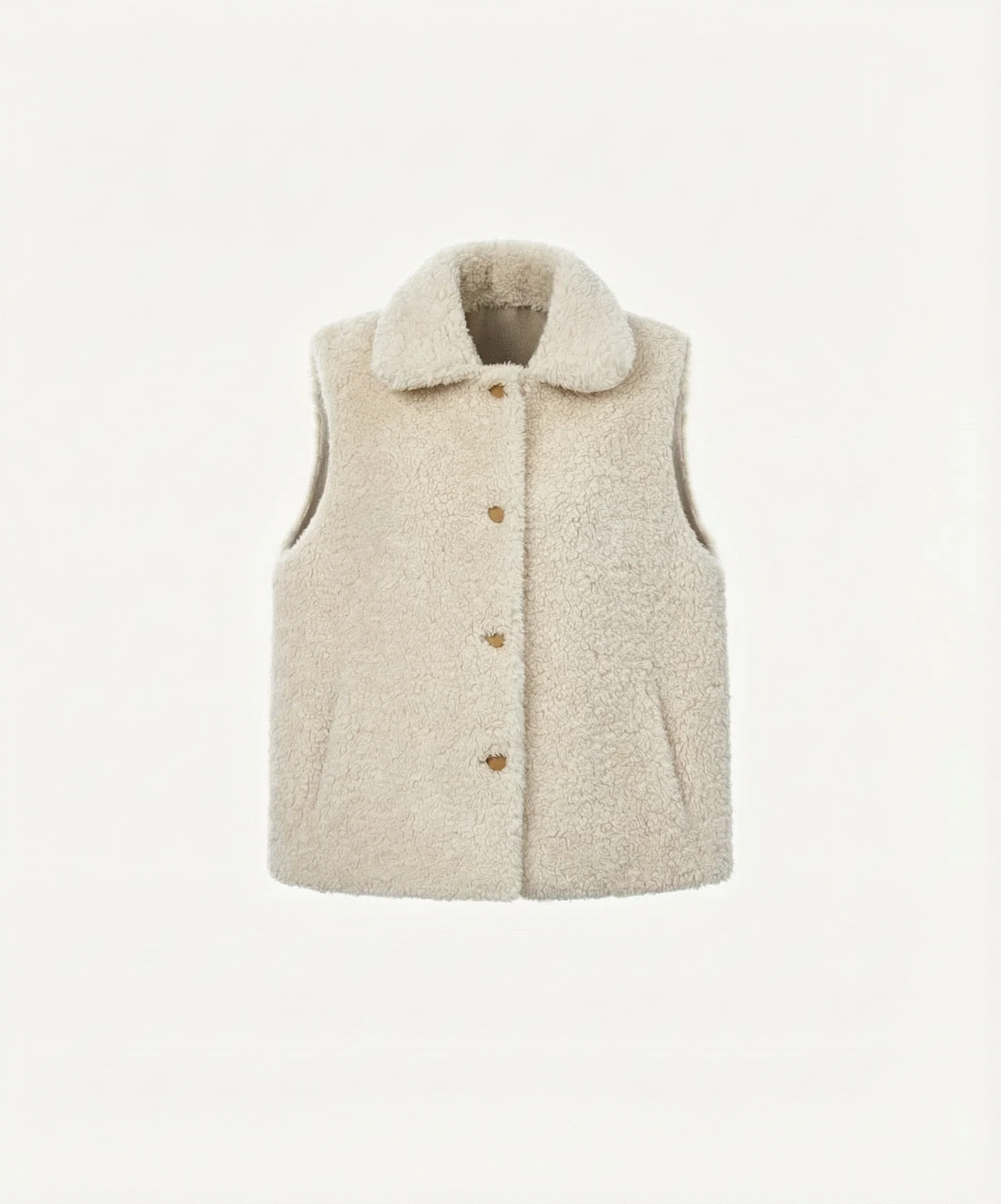 Reversible Wool Pile Vest - Image 5