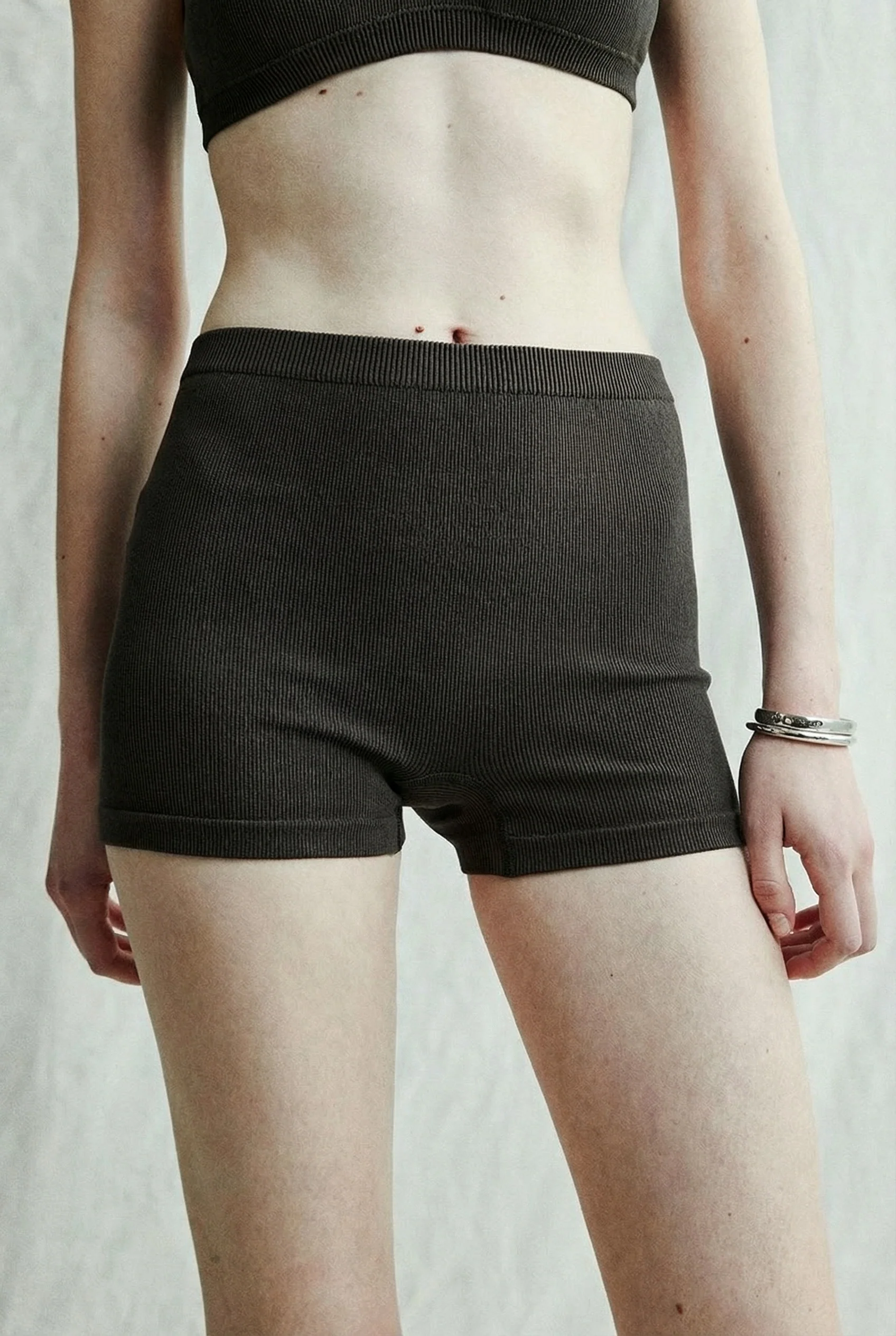 Ribbed Bralette and Shorts Set - Image 2
