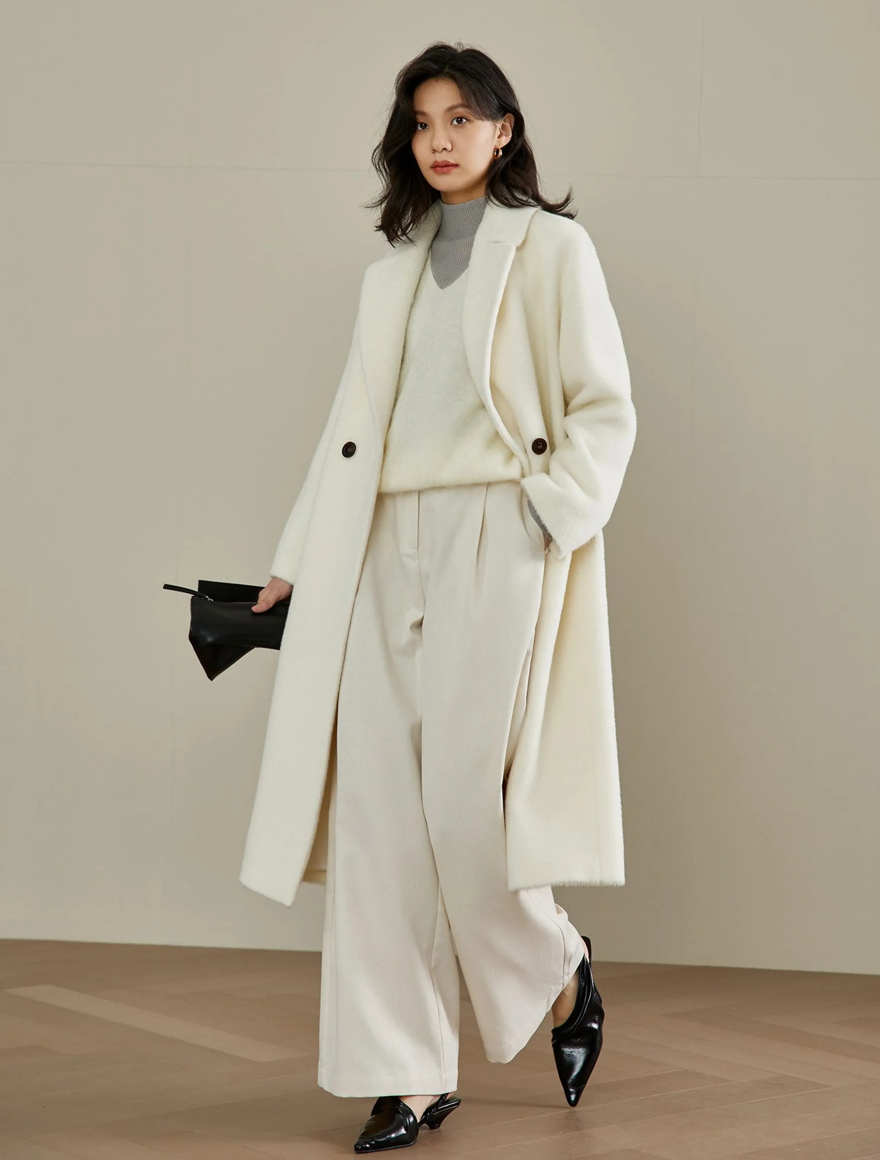 Ribbed Cashmere Mock‑Neck Top - Image 2