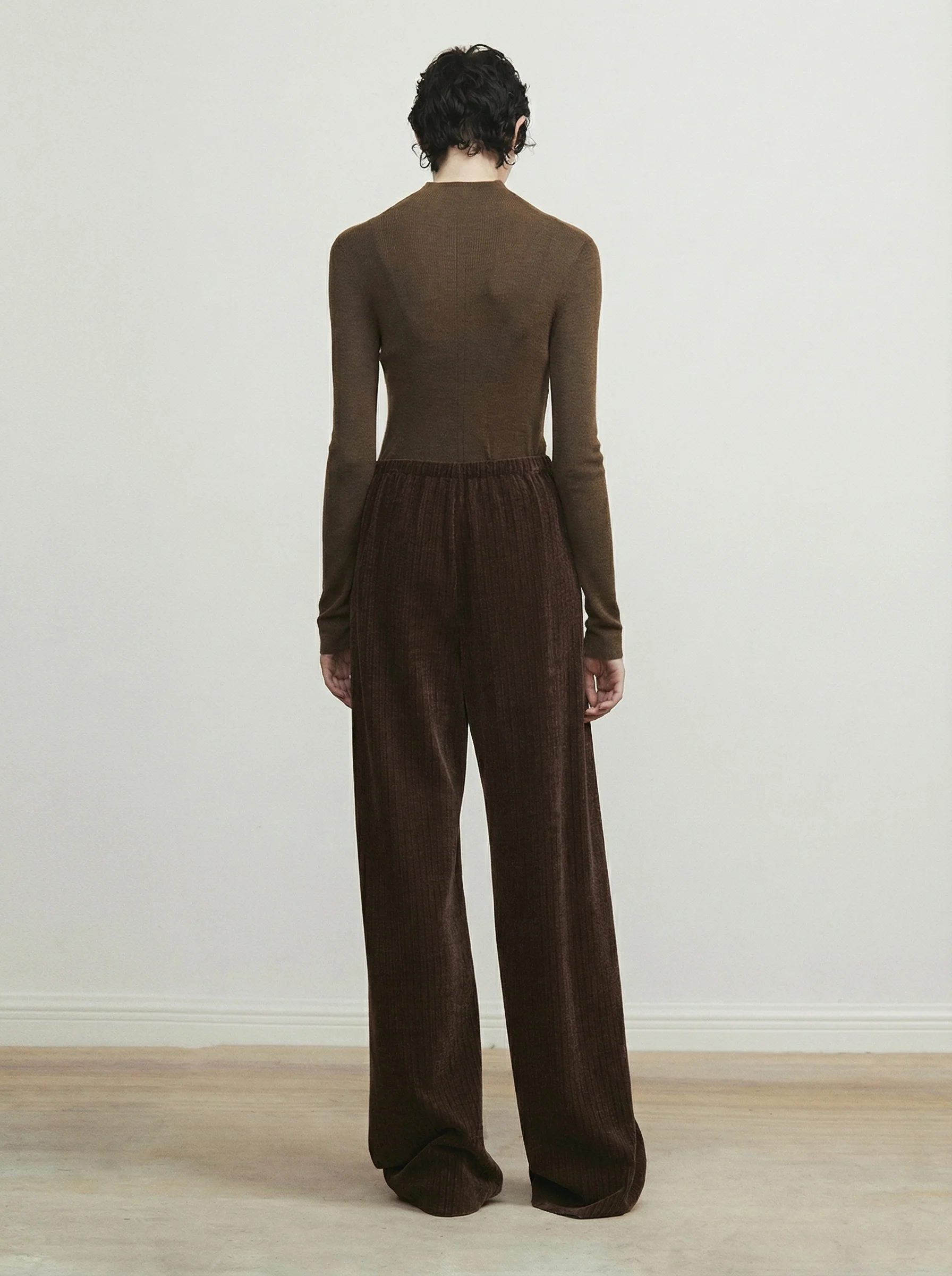 Ribbed Chenille Wide-Leg Pants - Image 6