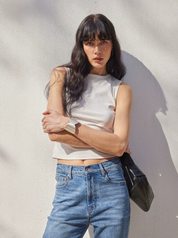 Ribbed Cotton Tank - Image 3