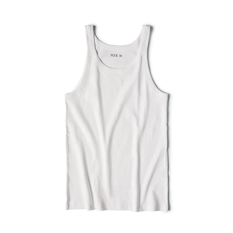 Ribbed Cotton Tank Vest - Image 5