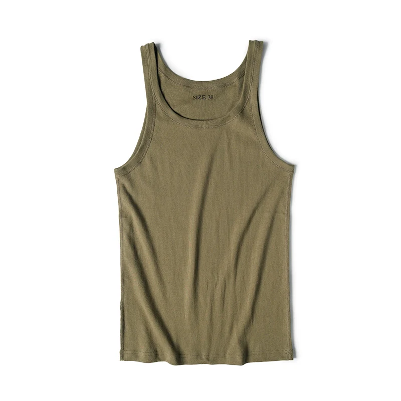Ribbed Cotton Tank Vest - Image 7