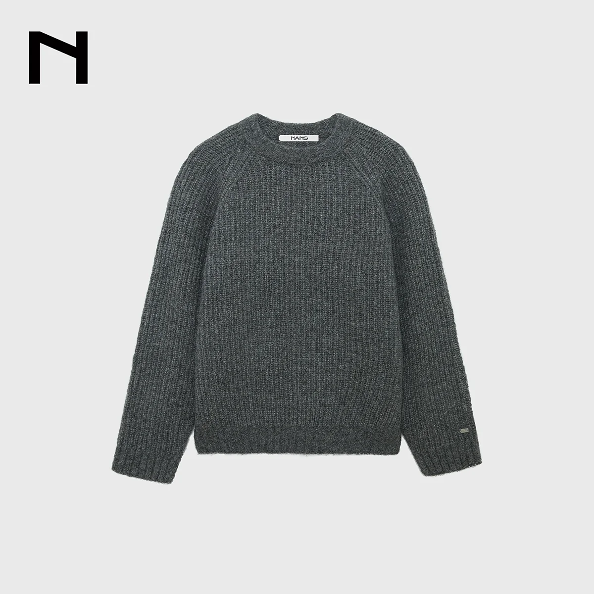 Ribbed Crew Neck Sweater - Image 6