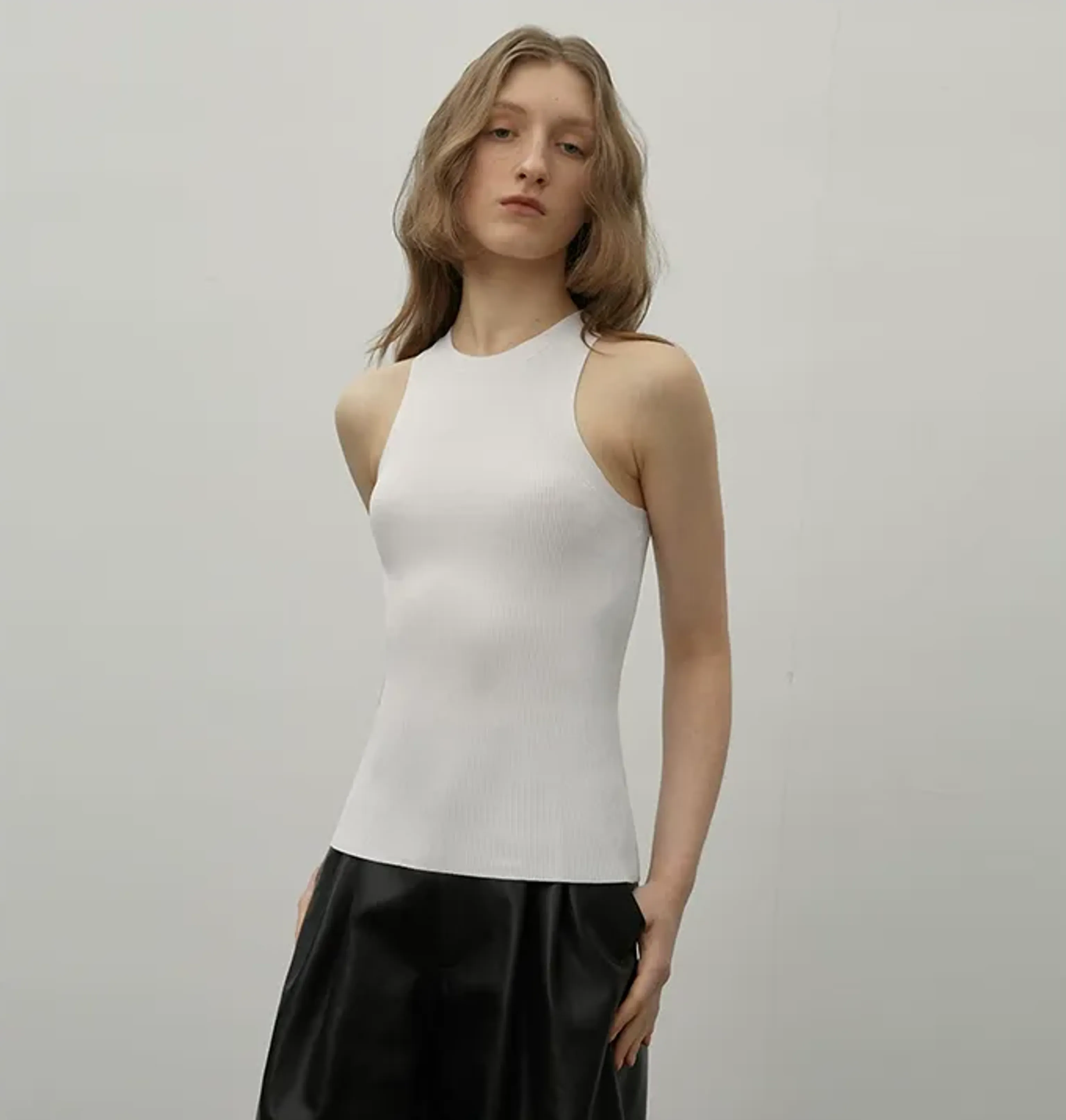 Ribbed Halter Knit Vest - Image 6