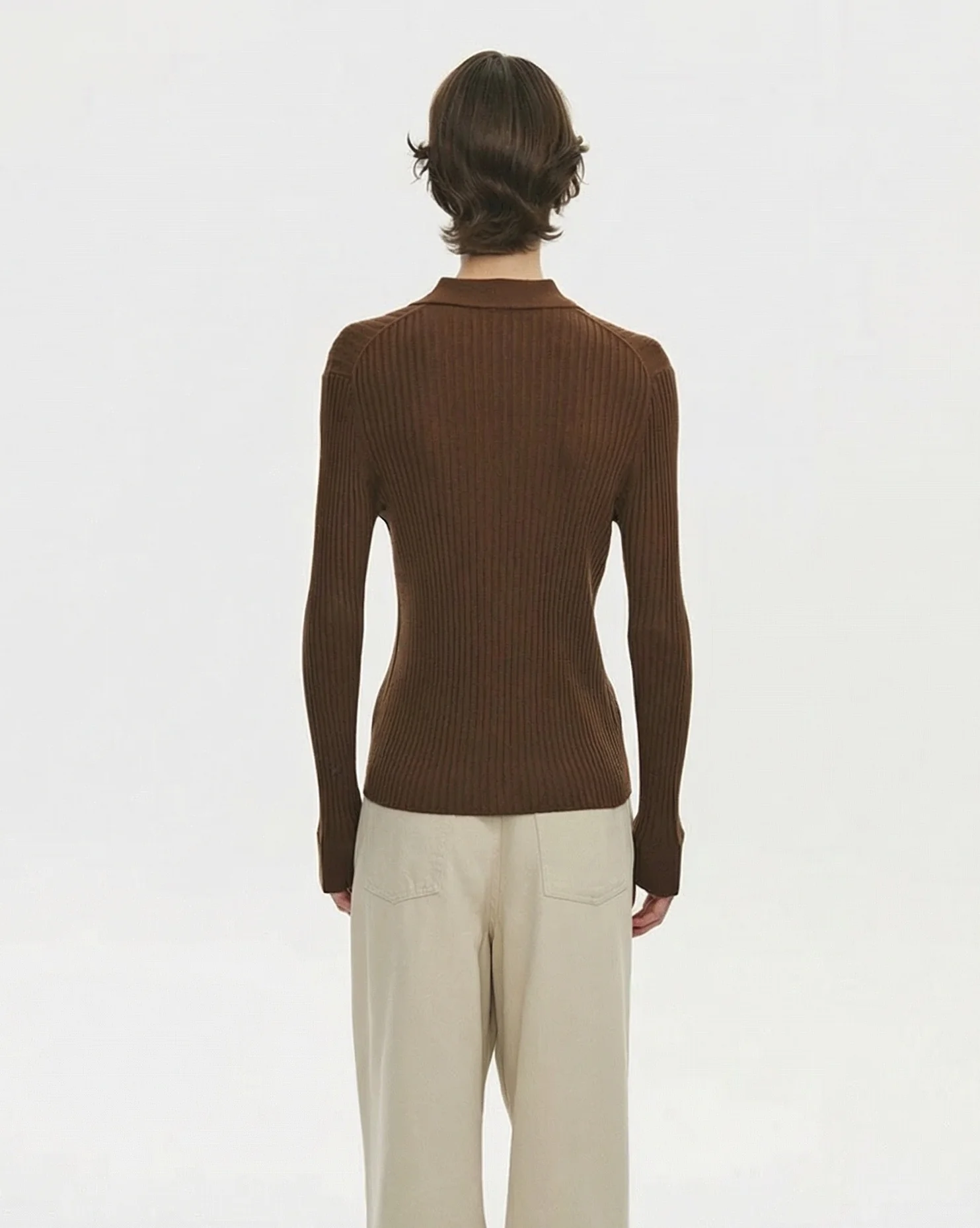 Ribbed Knit Cardigan - Image 3