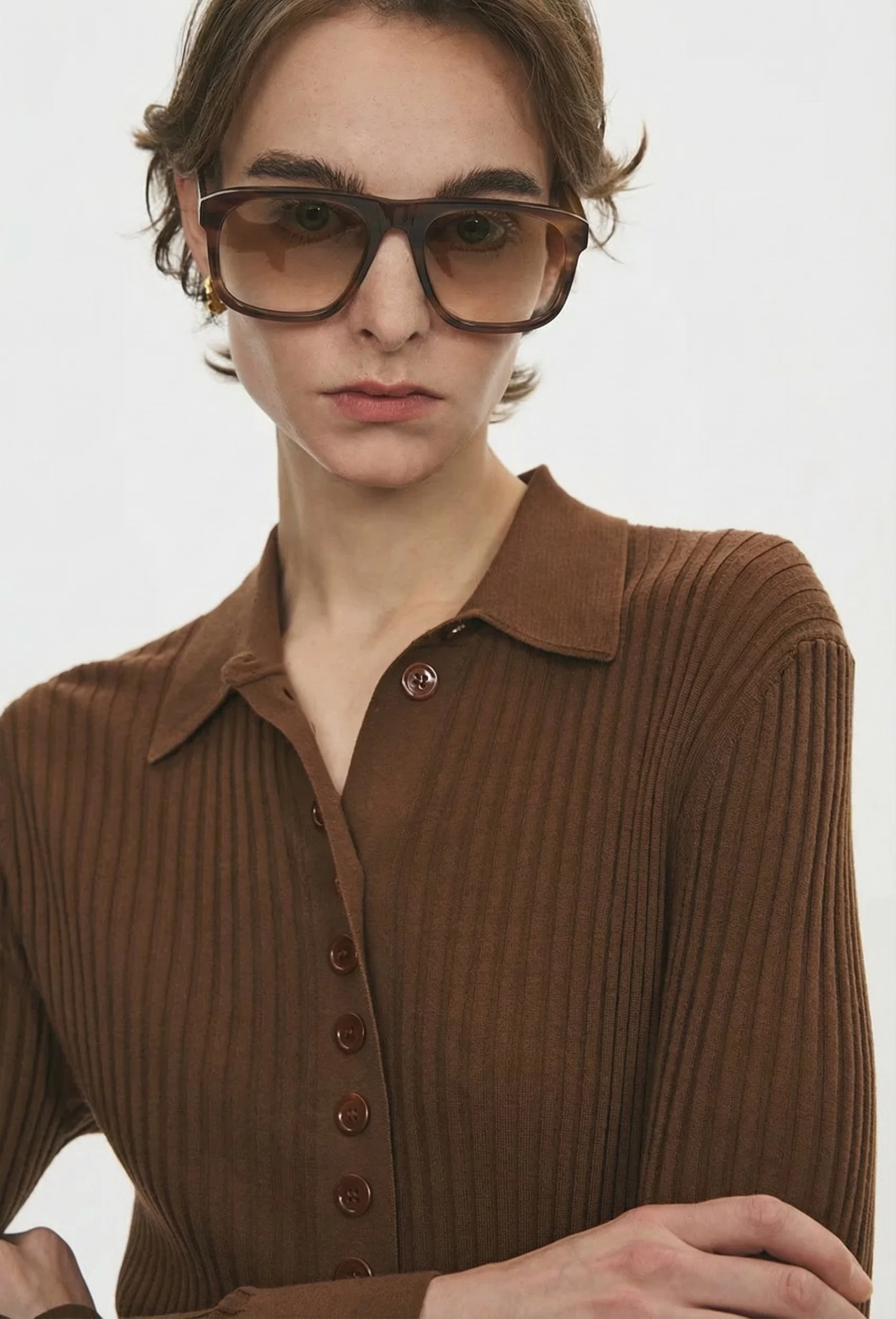 Ribbed Knit Cardigan - Image 5