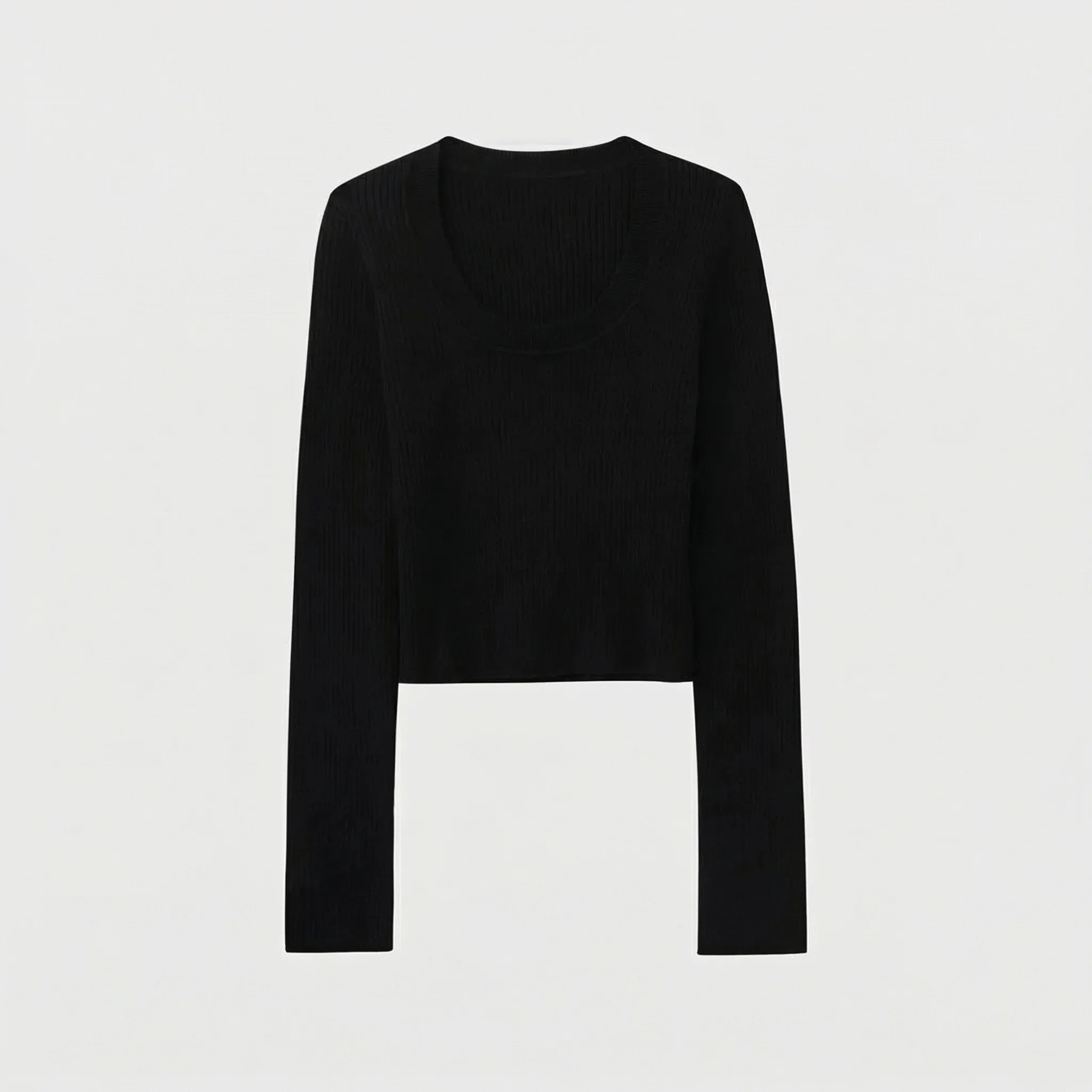 Ribbed Knit Sweater - Image 3