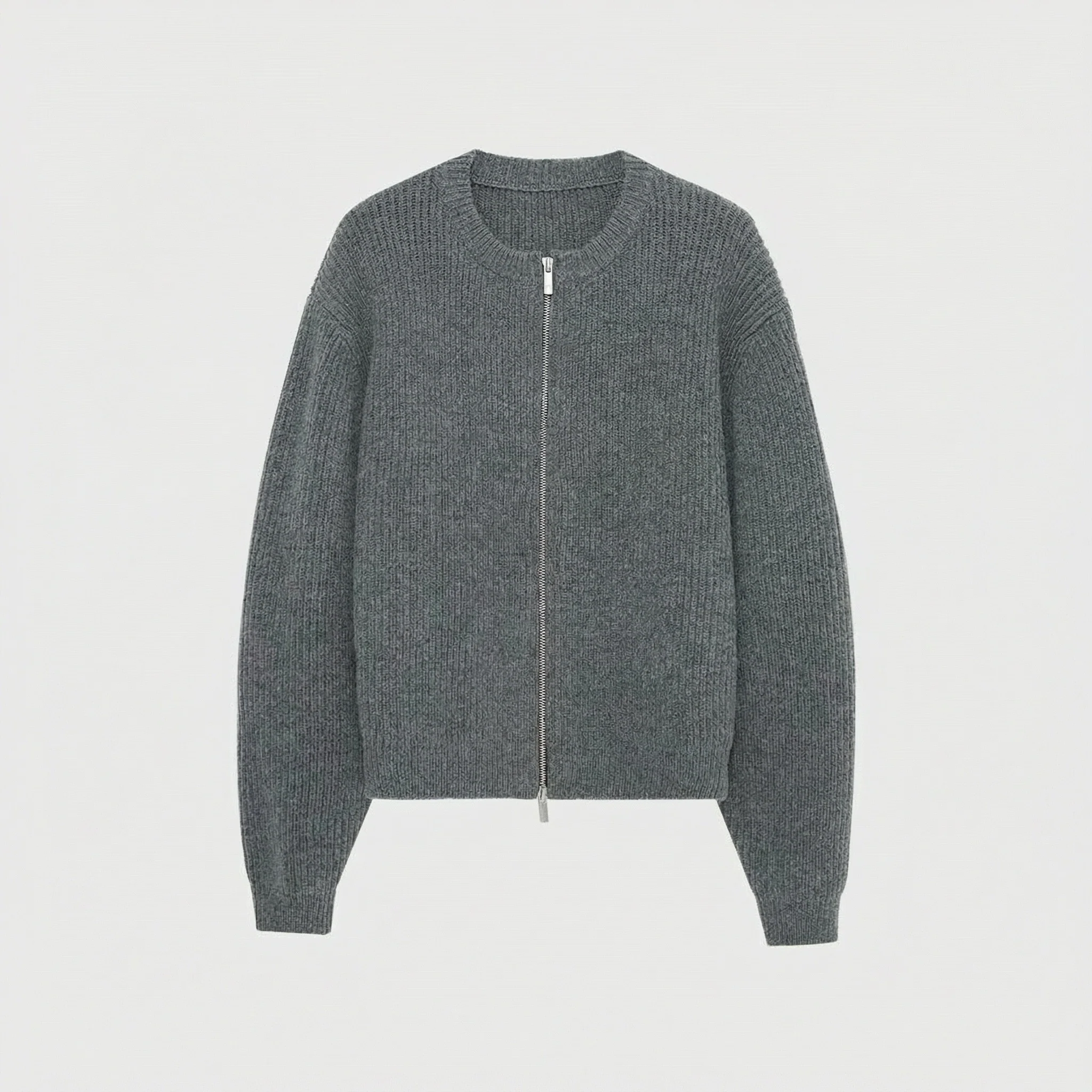 Ribbed Knit Zipper Ensemble - Image 5
