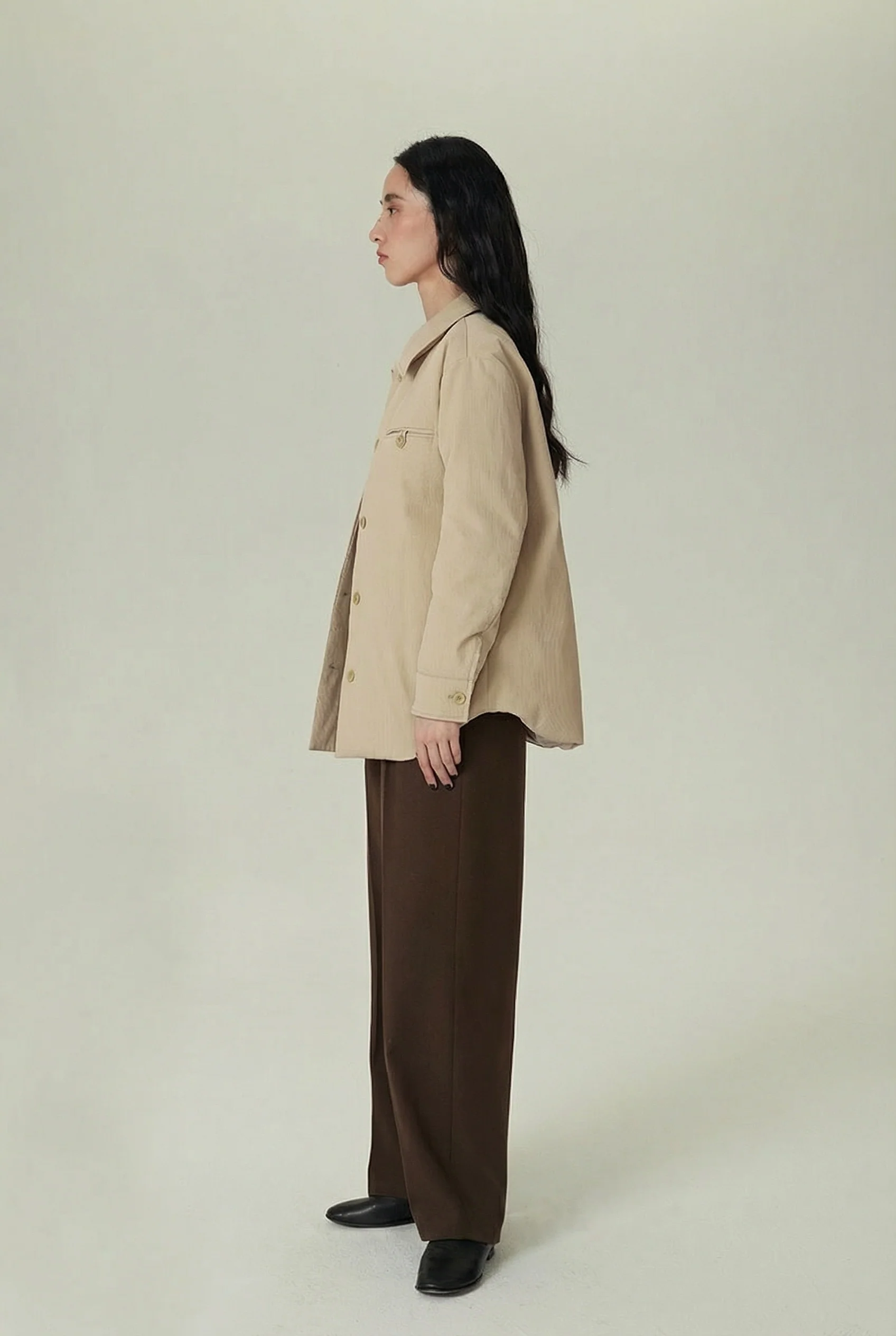 Ribbed Shirt Jacket - Image 2
