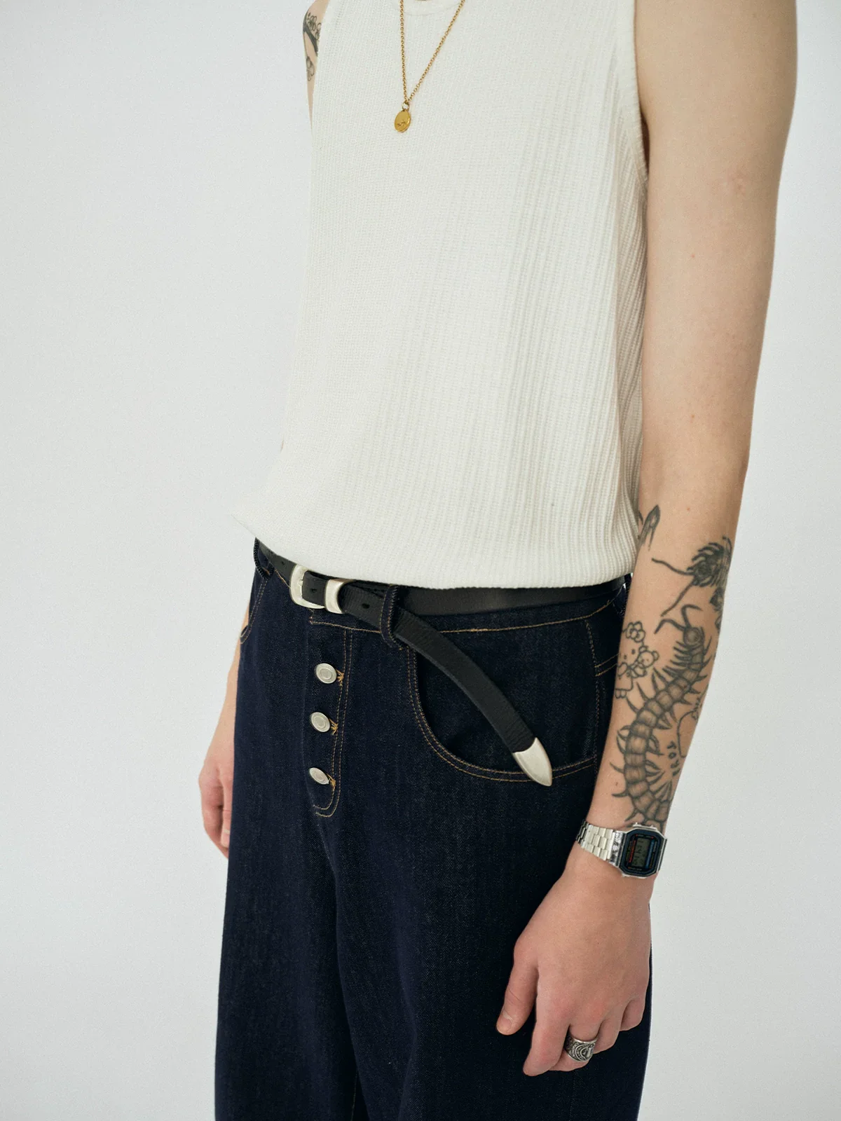 Ribbed Sleeveless Tank Top - Image 3