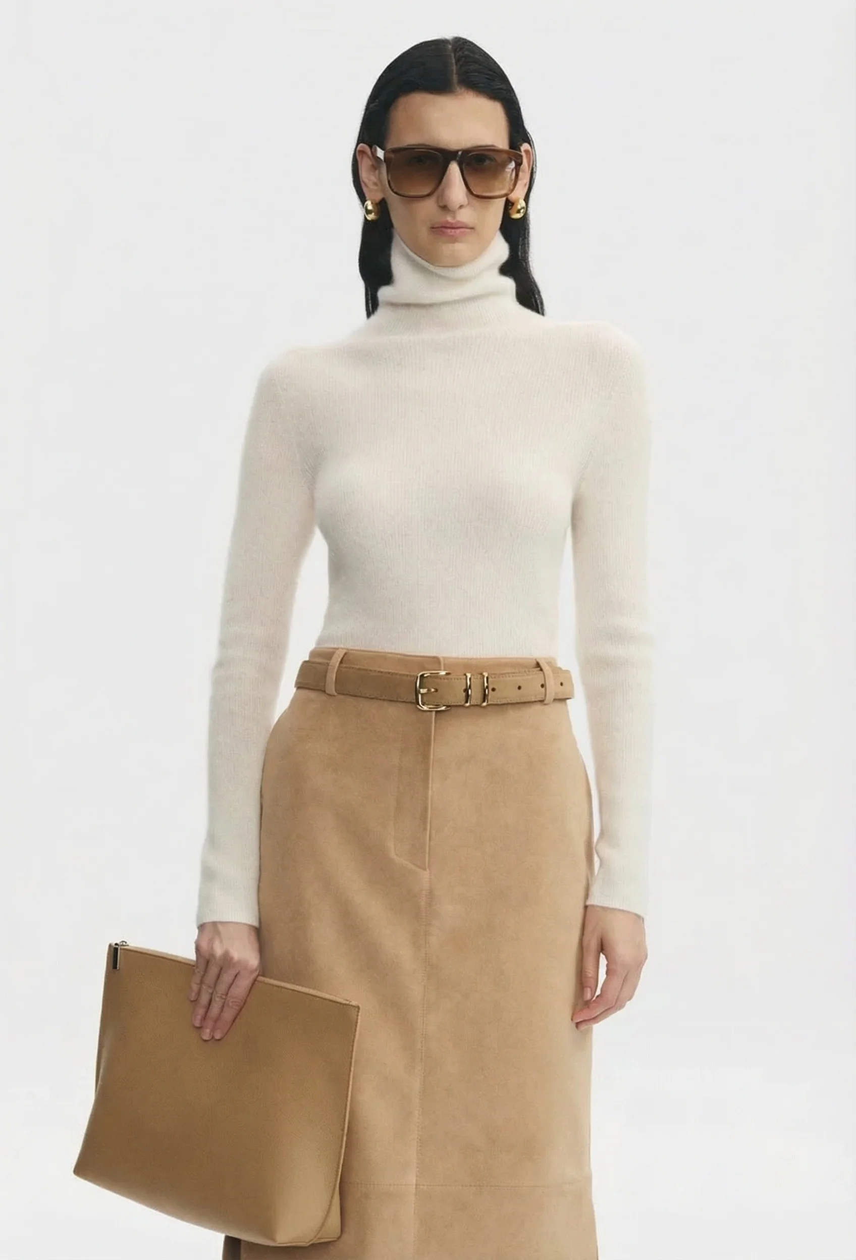 Ribbed Turtleneck Sweater