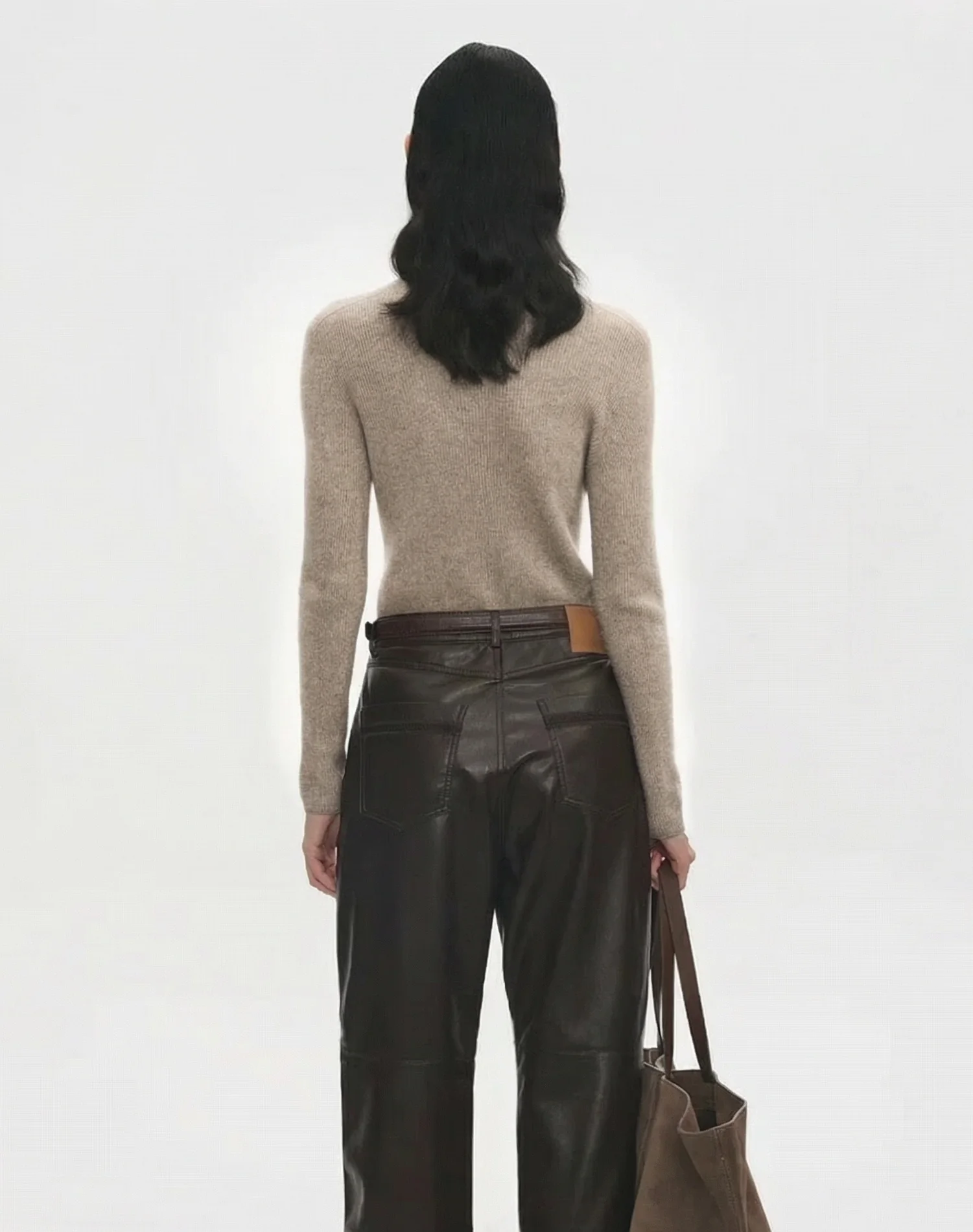 Ribbed Turtleneck Sweater - Image 3