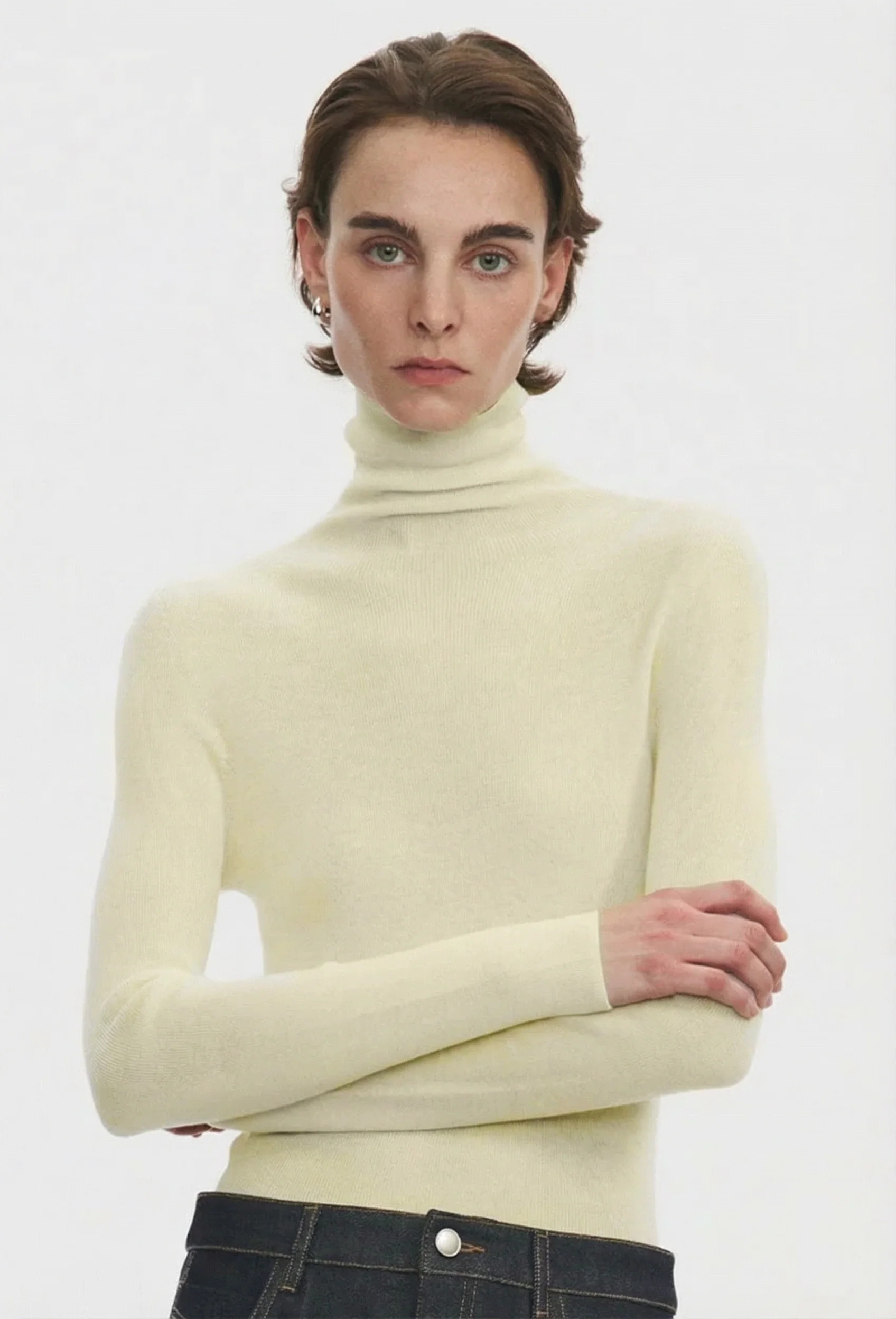 Ribbed Turtleneck Sweater