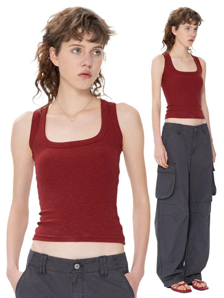Ribbed U-Neck Tank Top - Image 3