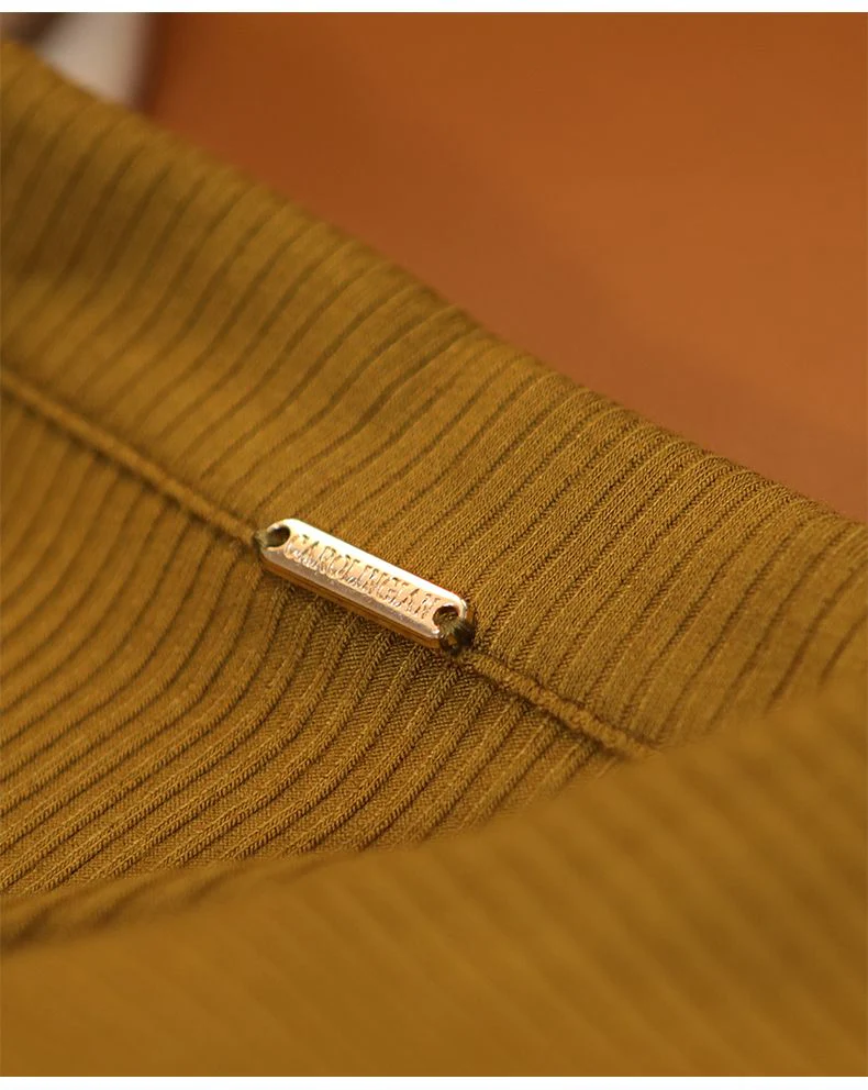 Ribbed V-Neck Polo Top - Image 3