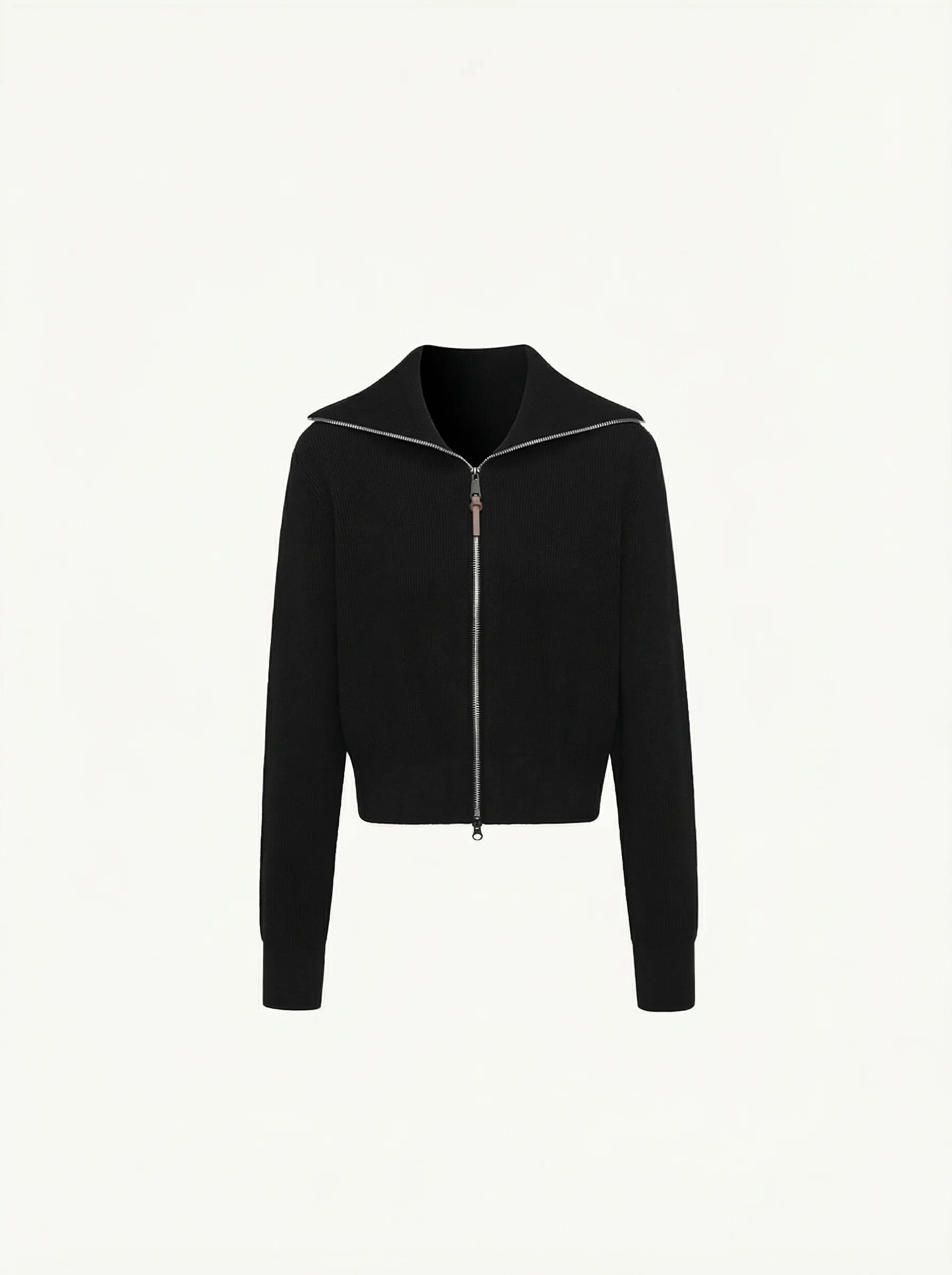 Ribbed Yak Wool Double-Zip Sweater - Image 6