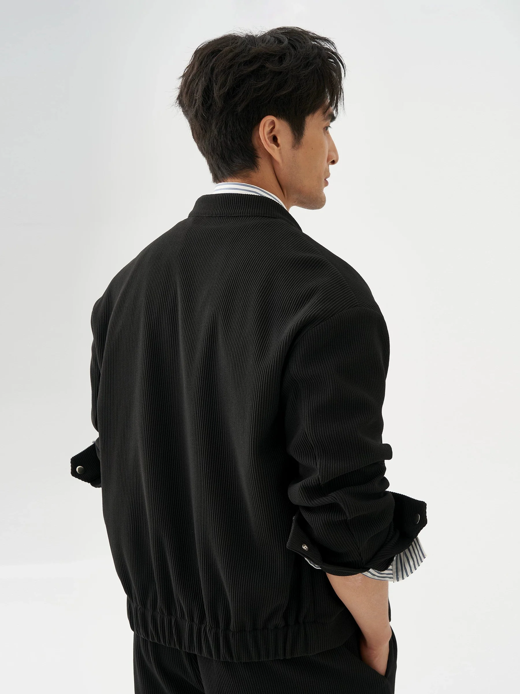 Ribbed Zip Jacket - Image 4
