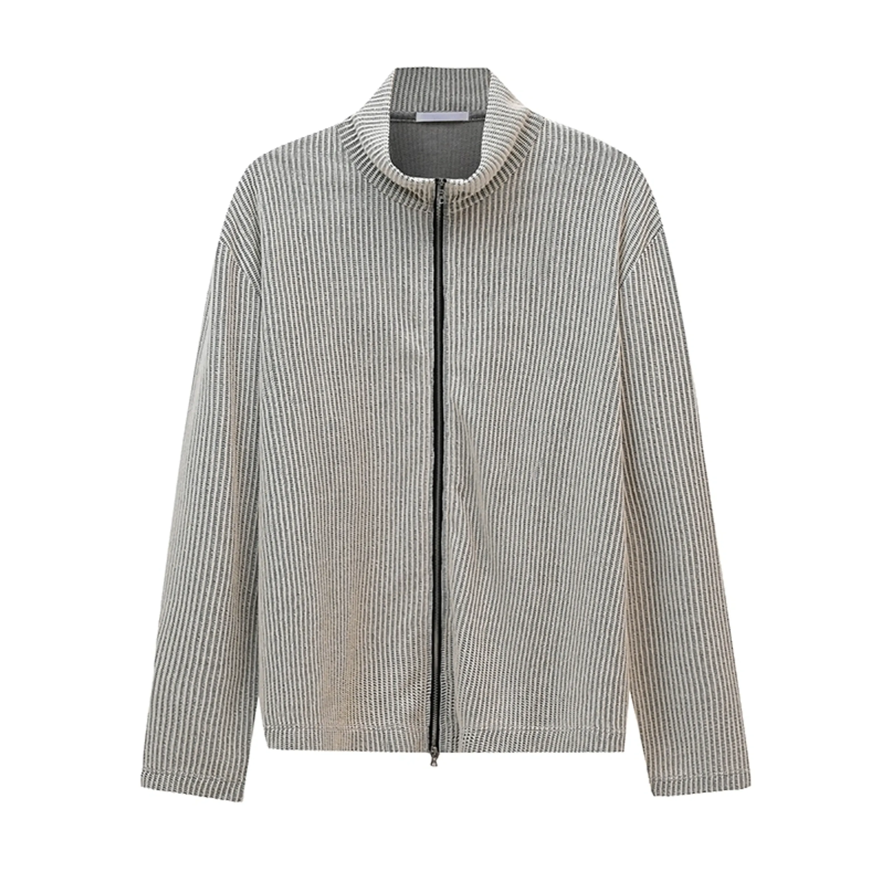 Ribbed Zip-Up Sweater - Image 5
