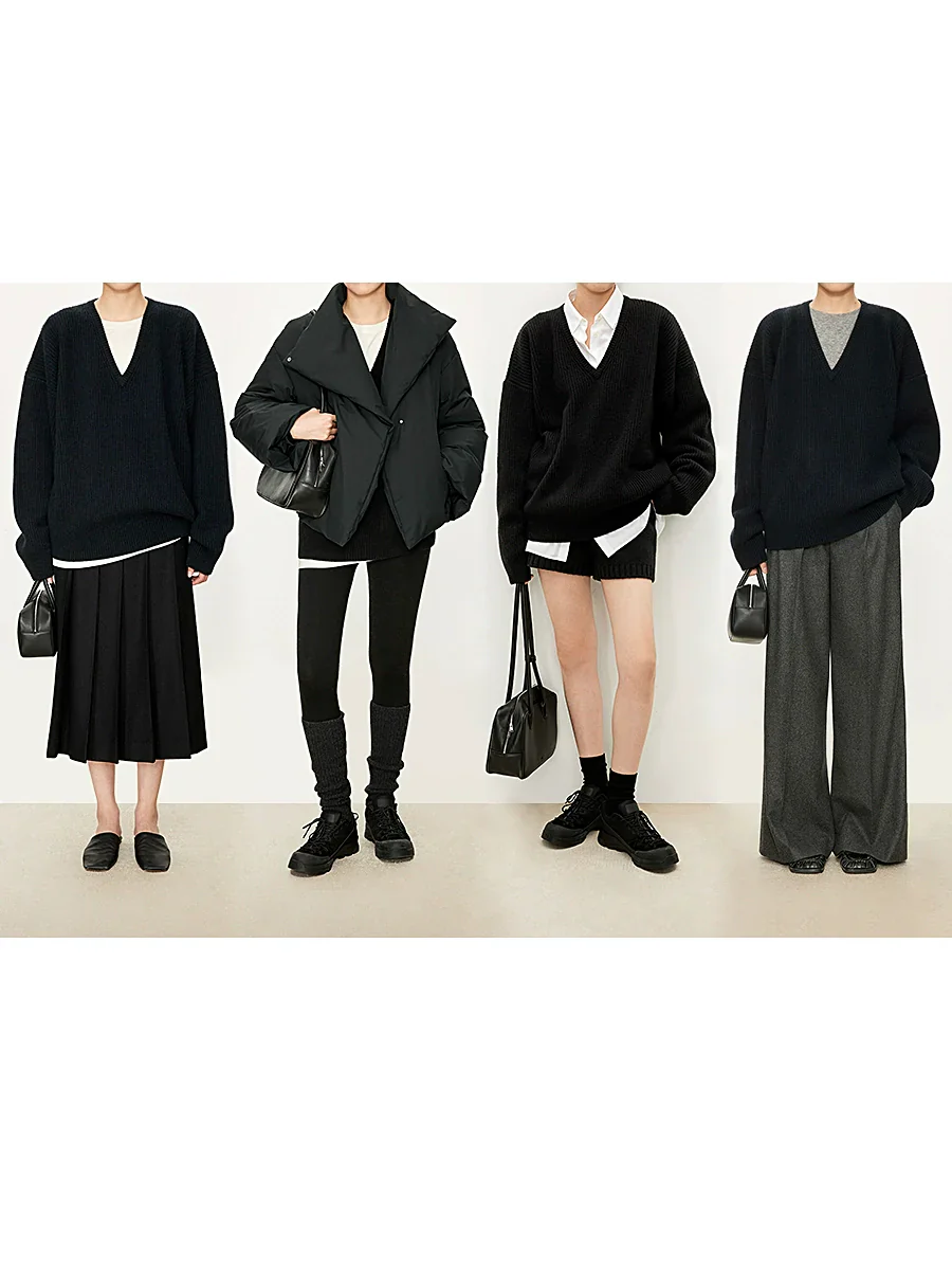 RibbedCashmereV-neckSweater - Image 4