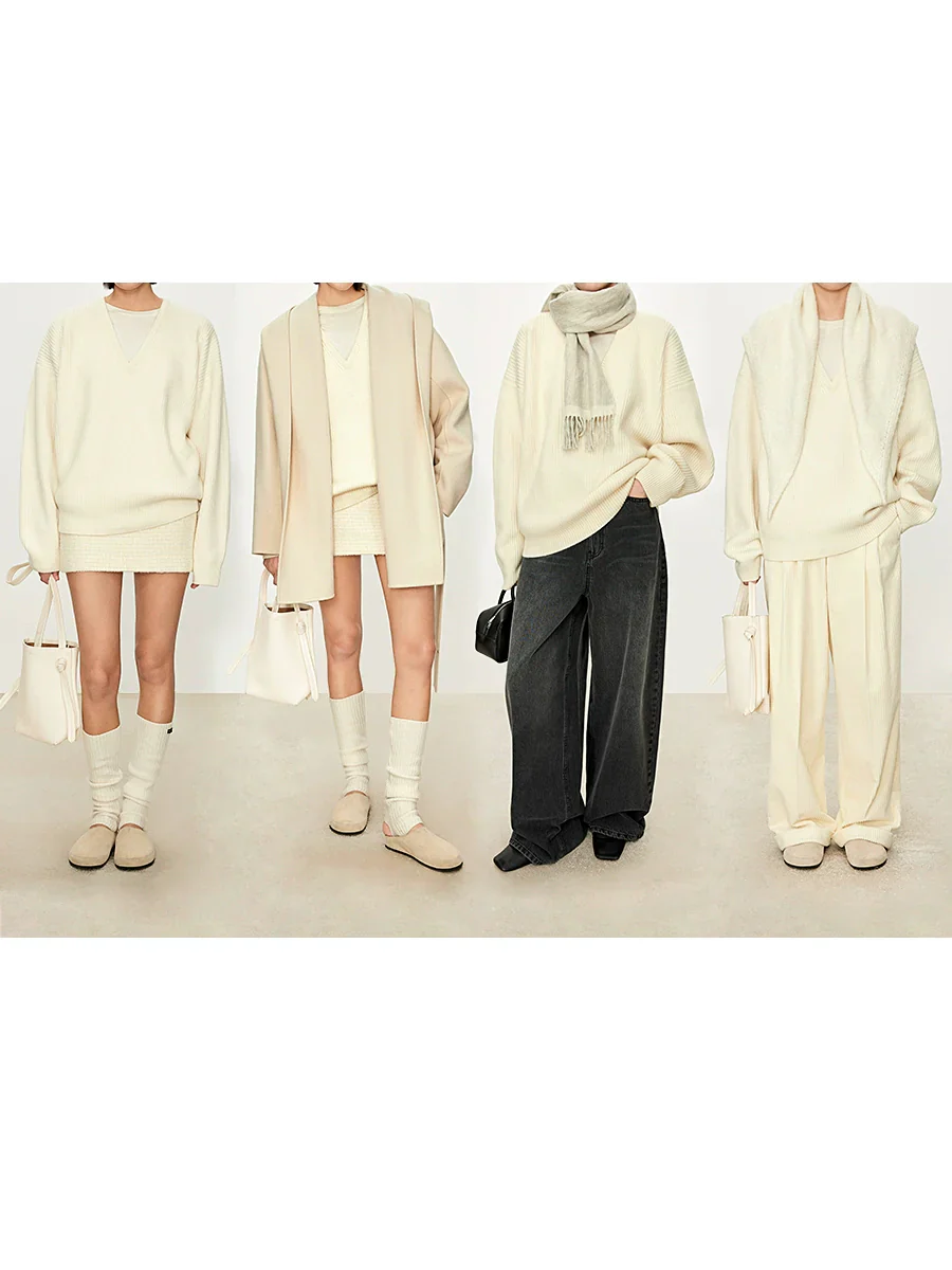 RibbedCashmereV-neckSweater - Image 5
