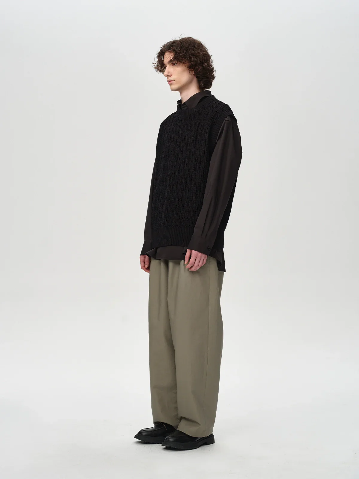 Ribbon Knit Layered Vest - Image 3