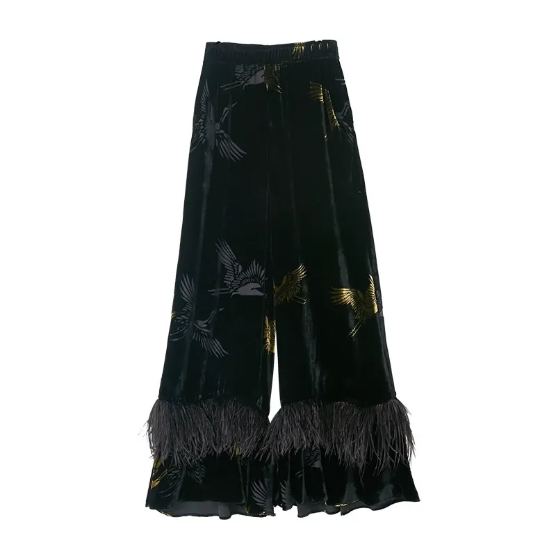 Rimless Black Velvet Pajama Set - Image 5
