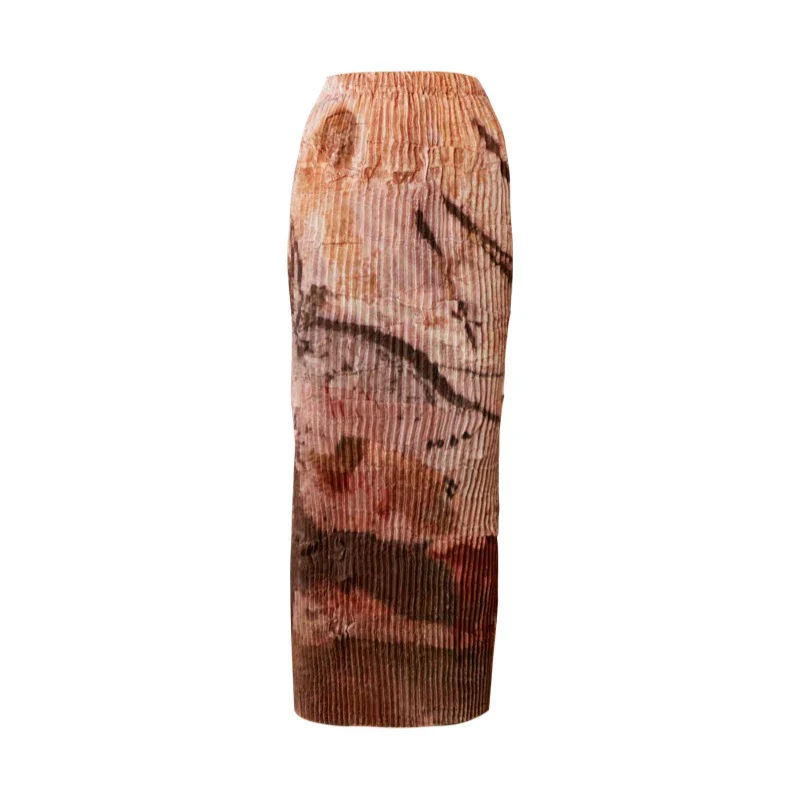 Rimless Pleated Abstract Skirt - Image 4