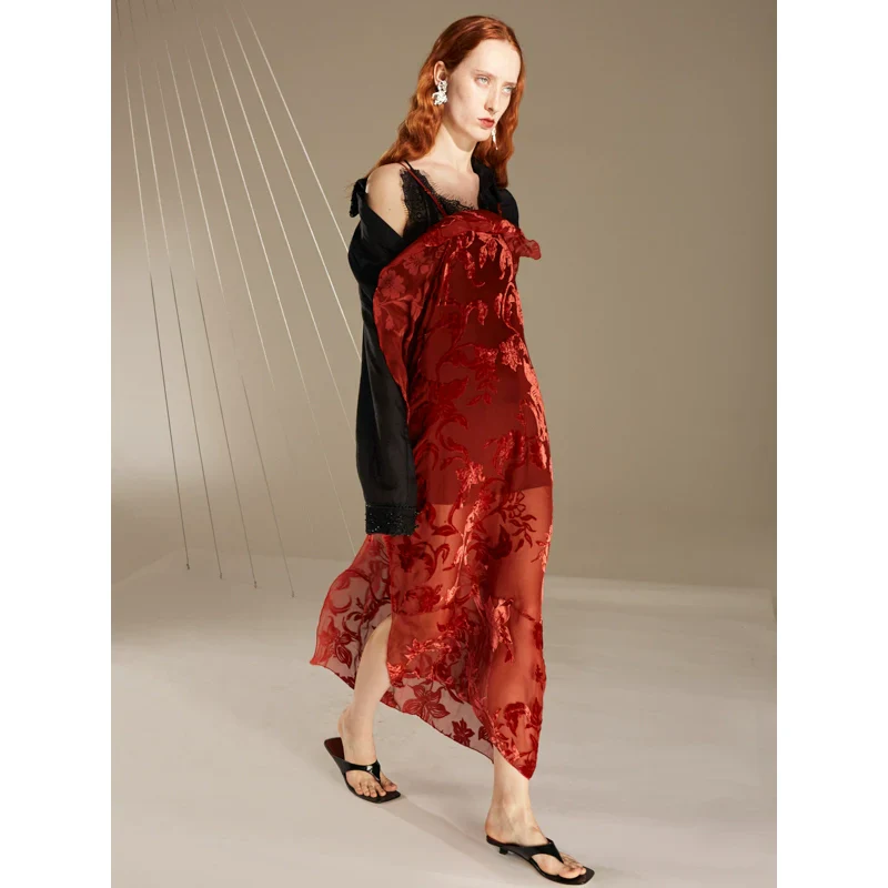 Rimless Romantic Silk Dress - Image 2