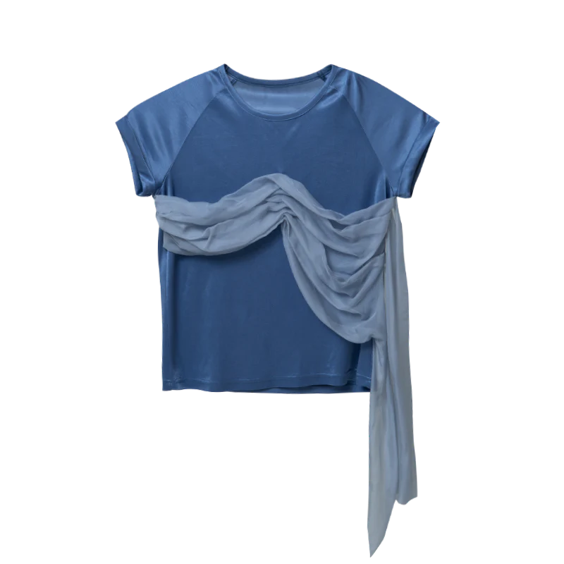 Rimless Silk Drape Top - Image 6