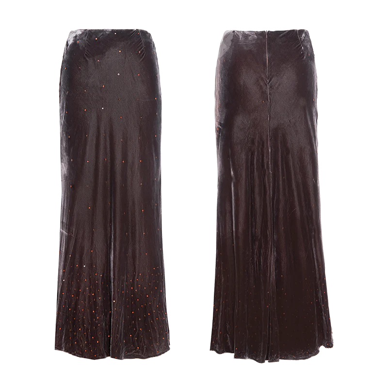 Rimless Velvet Skirt - Image 16