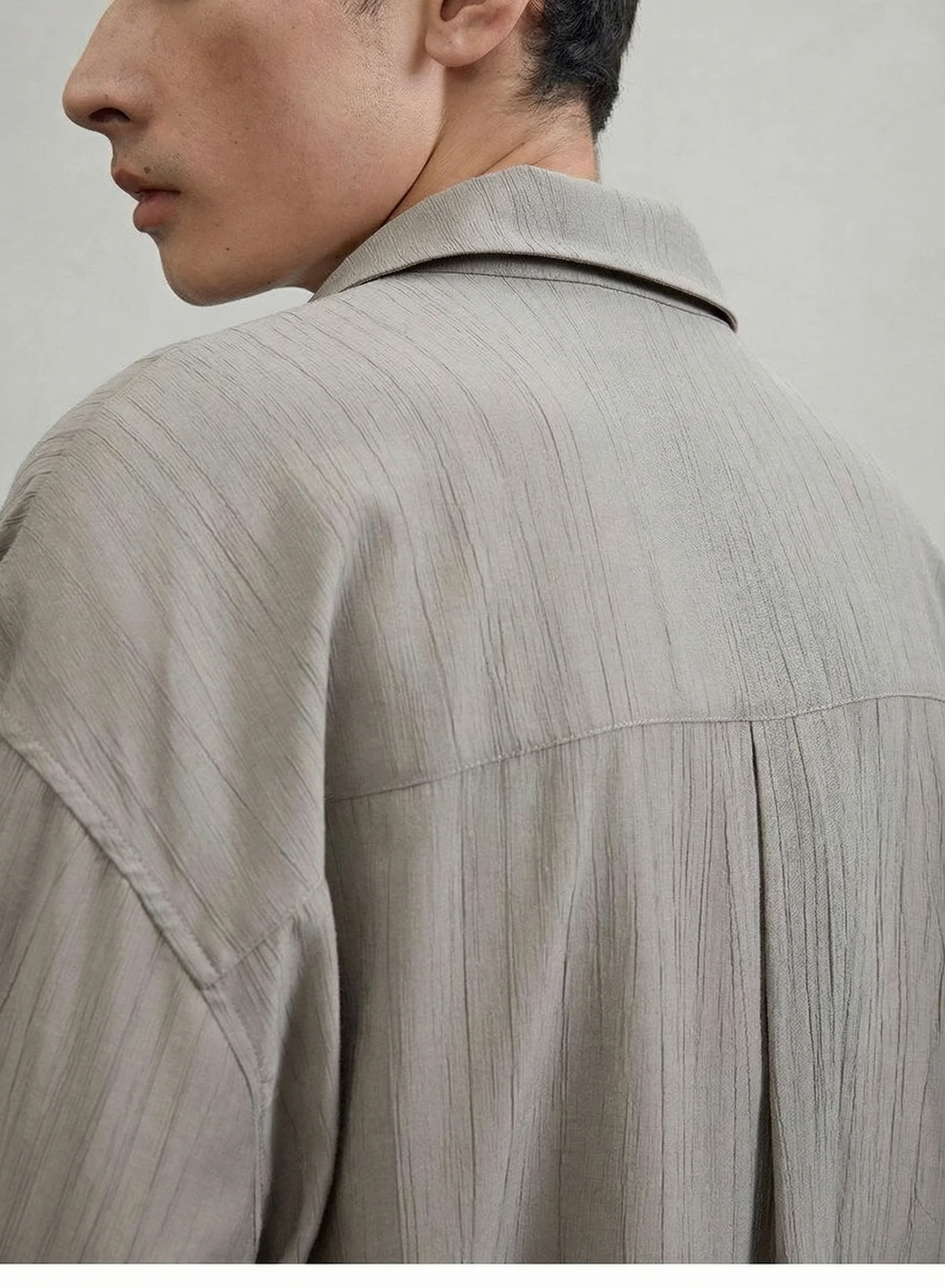 Ripple Texture Relaxed Shirt - Image 3