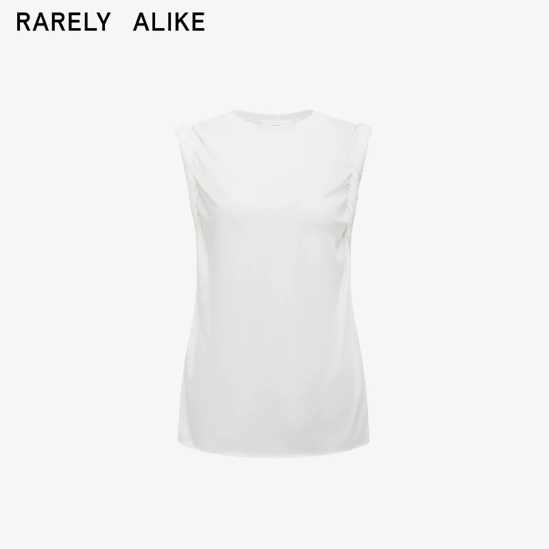 Rolled Cuff Modal-Wool Knit Tee - Image 7
