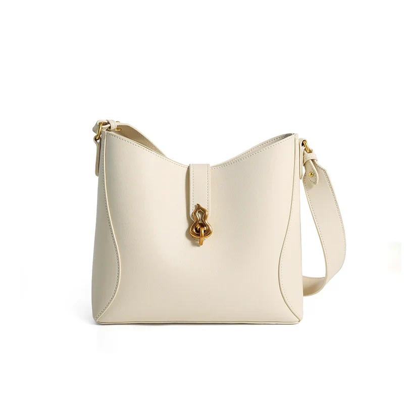 Romantic Cowhide Bucket Bag