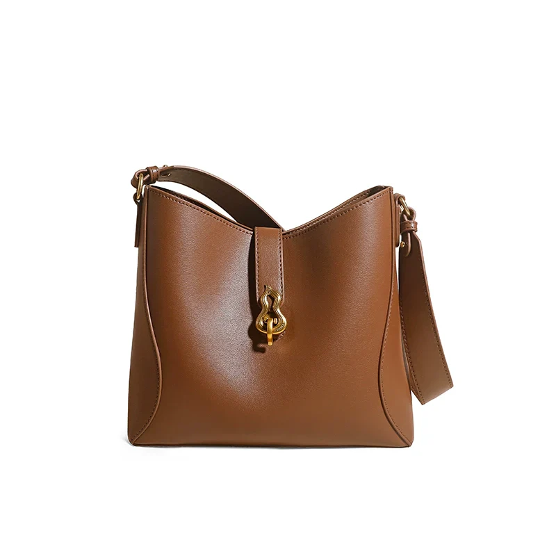 Romantic Cowhide Bucket Bag - Image 2