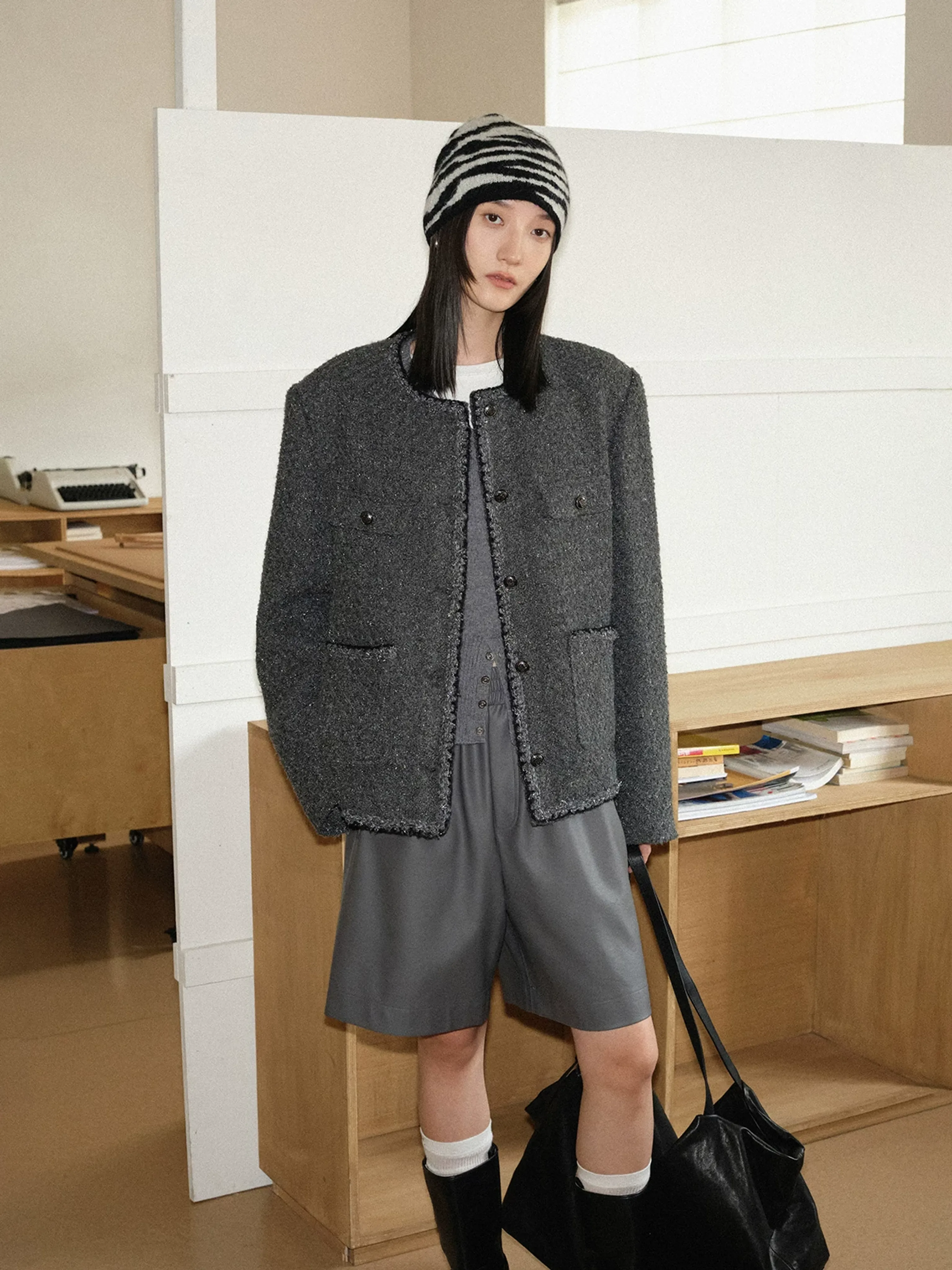 Romantic Tweed Jacket and Shorts - Image 7