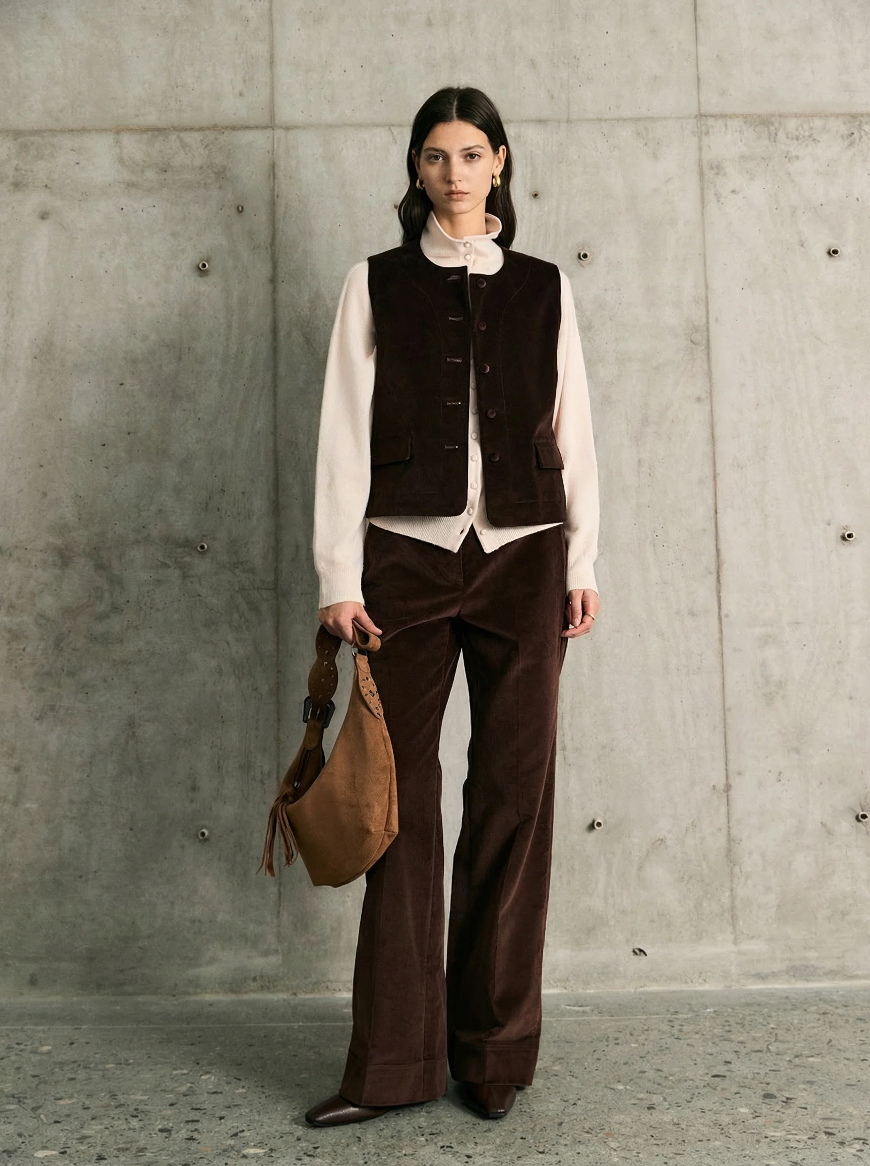 Round-Neck Button Vest - Image 4