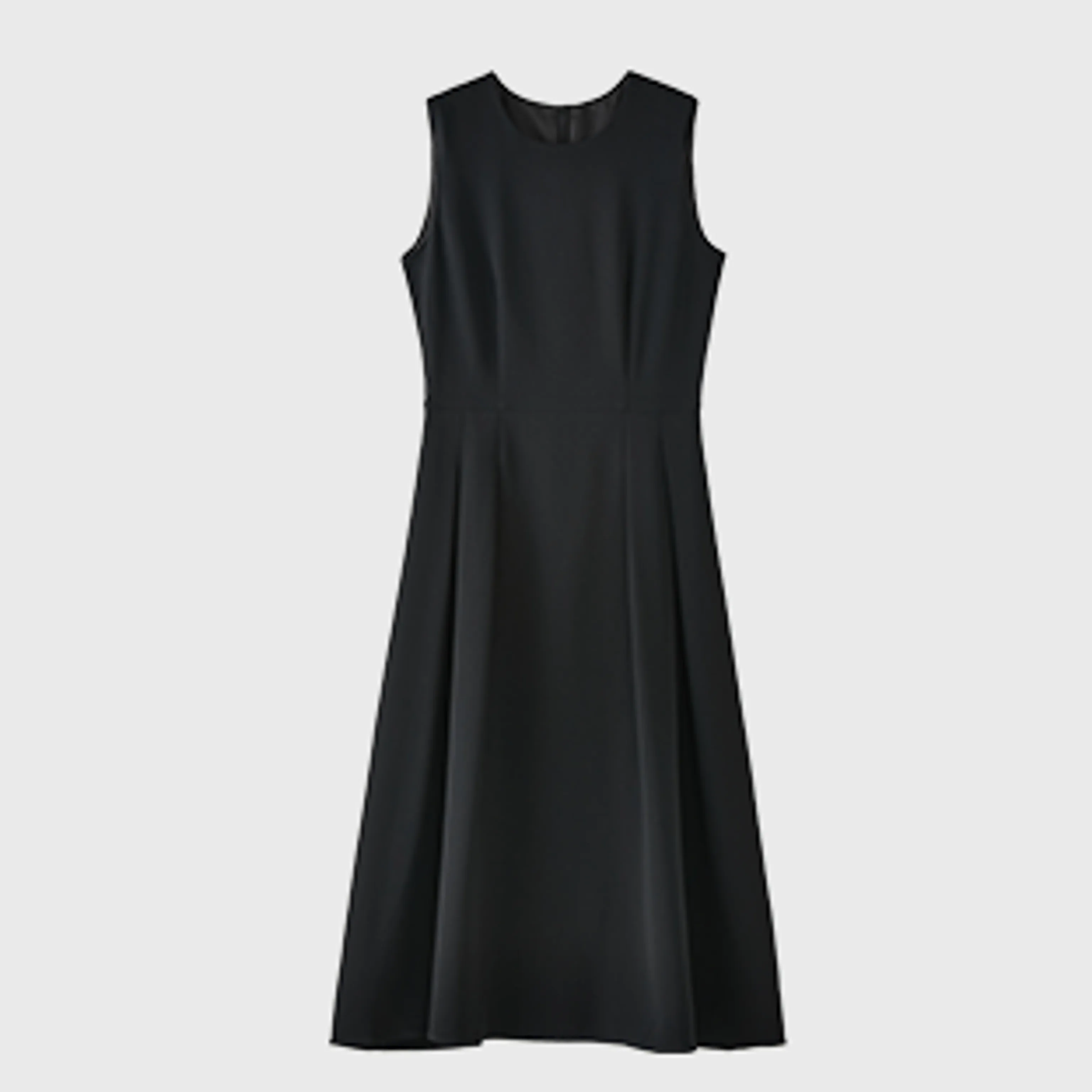 Round-Neck Triacetate A-Line Midi Dress - Image 7