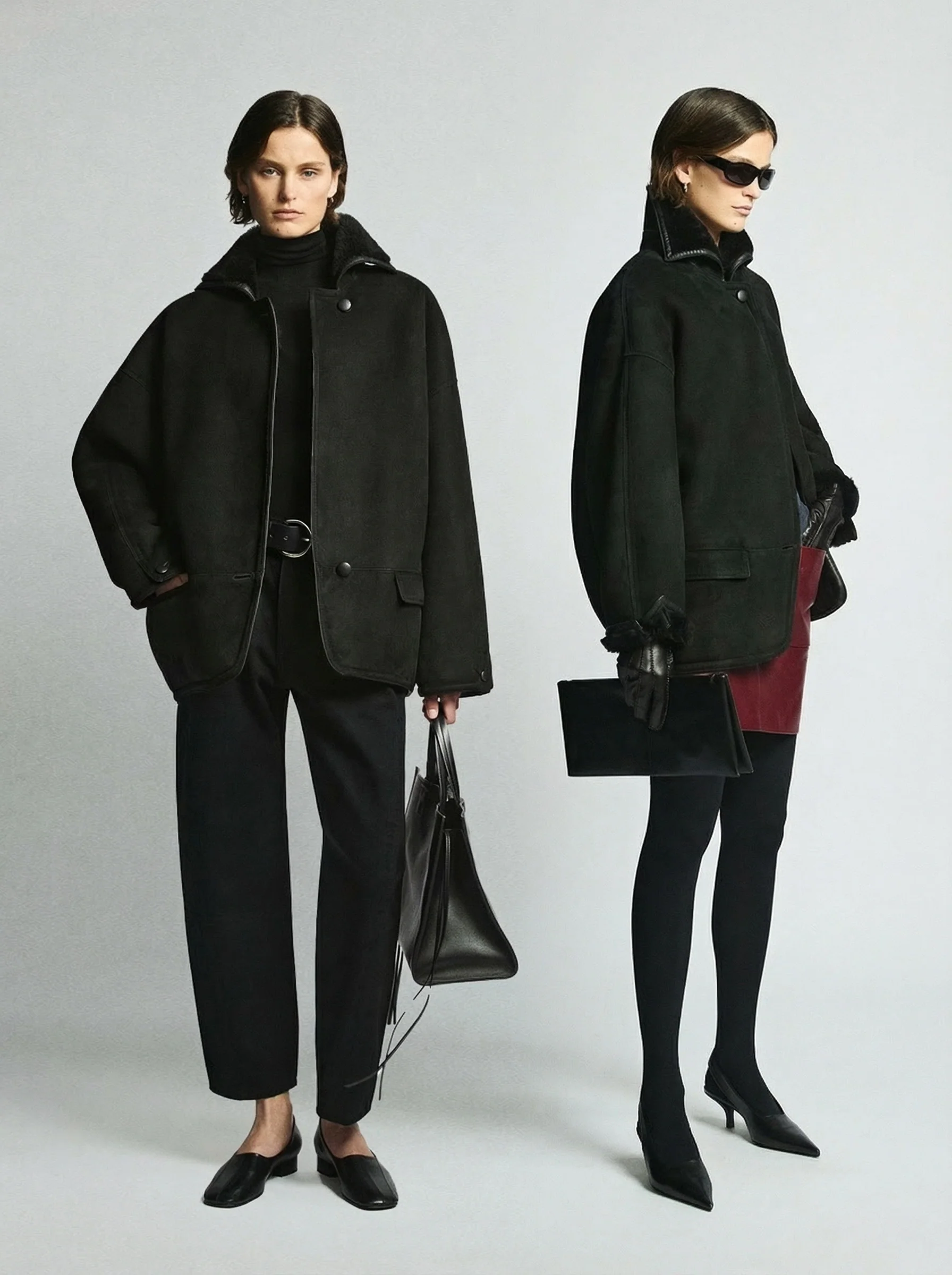Rounded Merino Shearling Jacket - Image 4