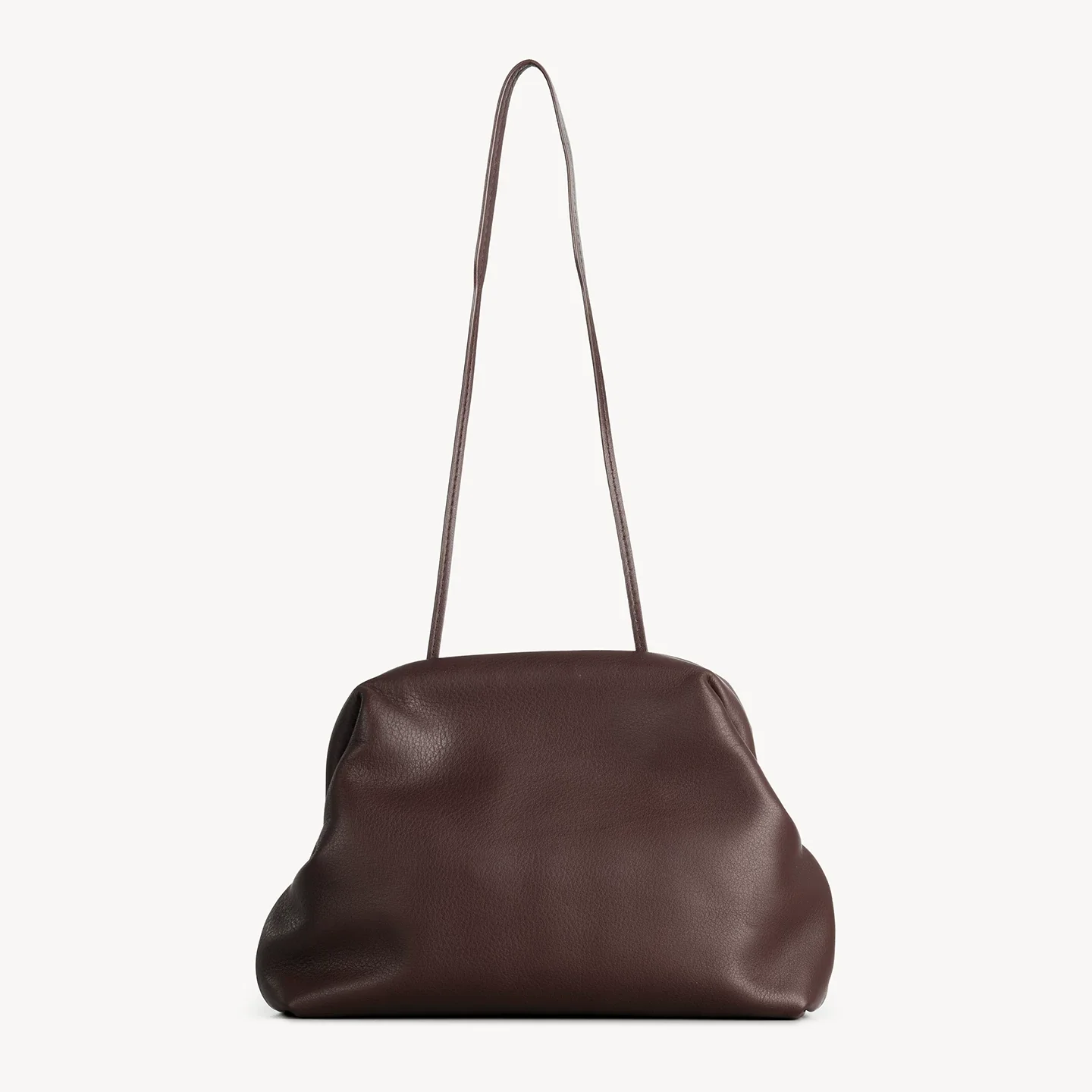 Ruched Leather Clutch - Image 7