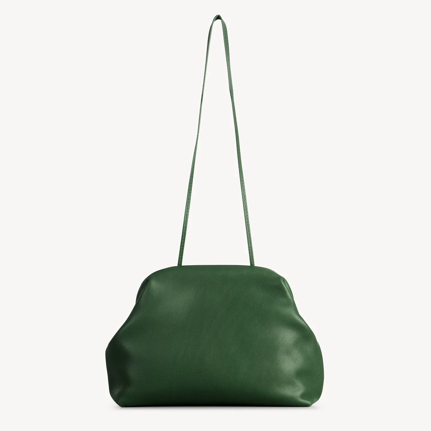Ruched Leather Clutch - Image 8