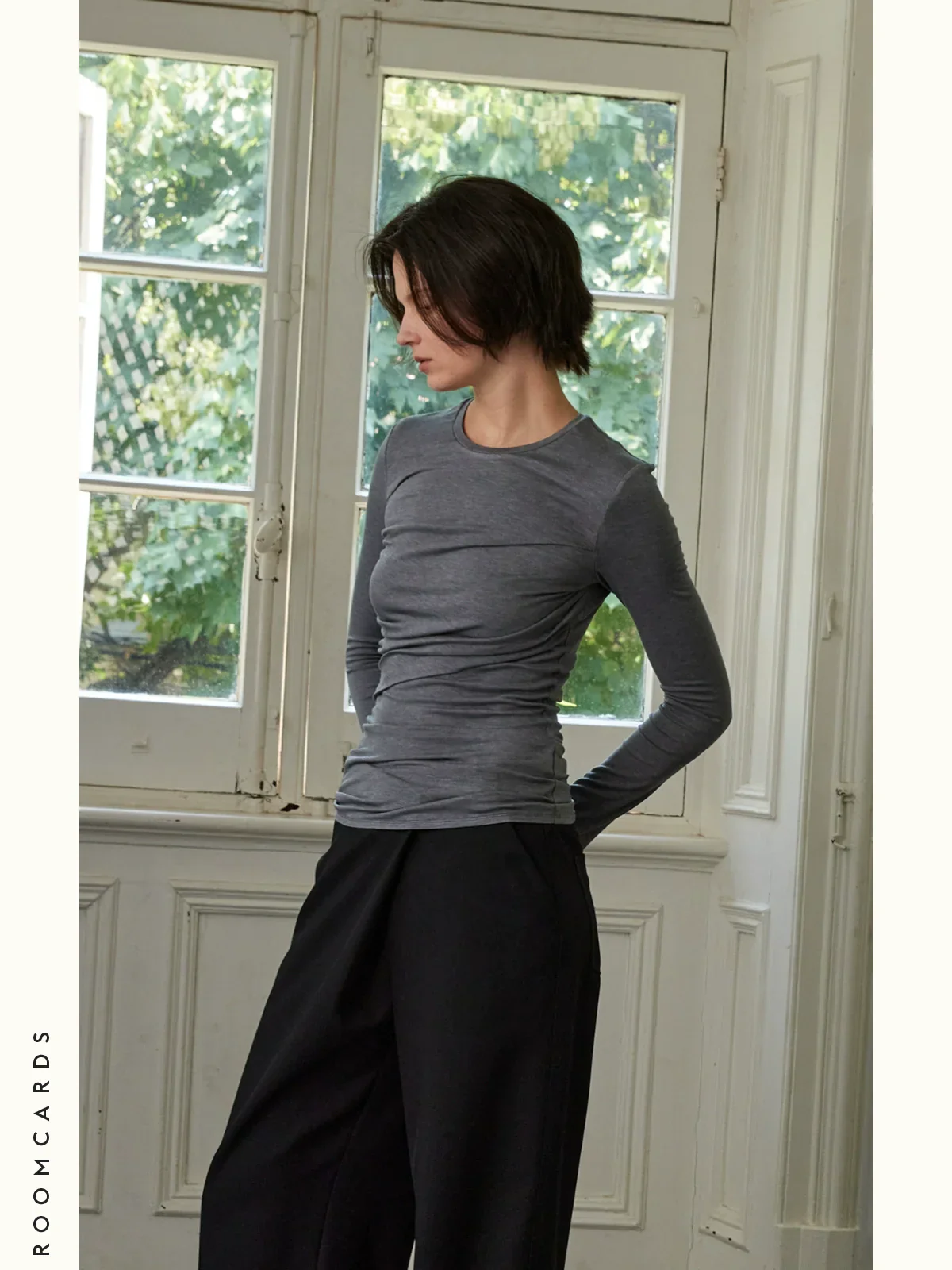 Ruched Long-Sleeve Thermal Top - Image 2