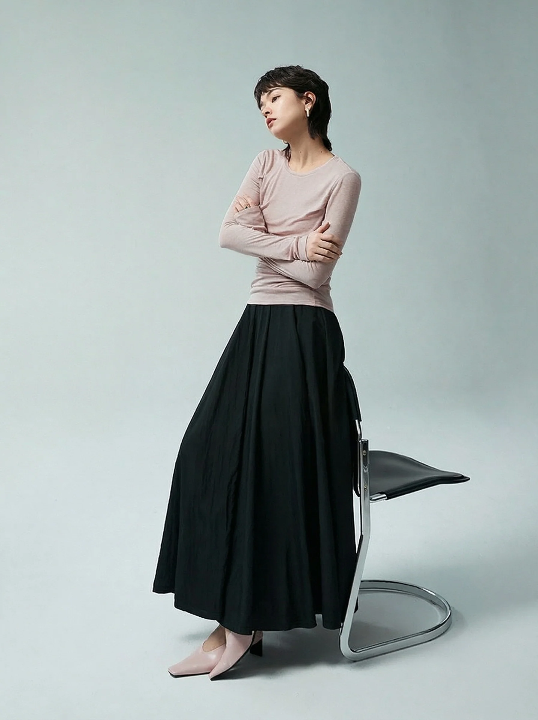 Ruched Long Sleeve Top - Image 2