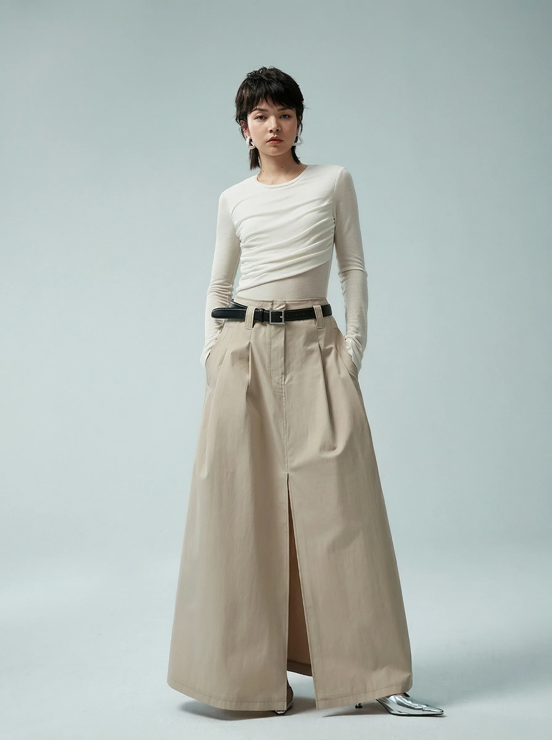 Ruched Long Sleeve Top - Image 3