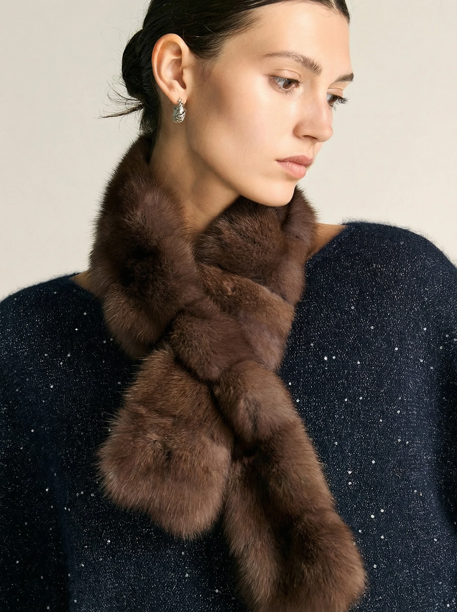 Russian Sable Pull-Through Scarf - Image 4