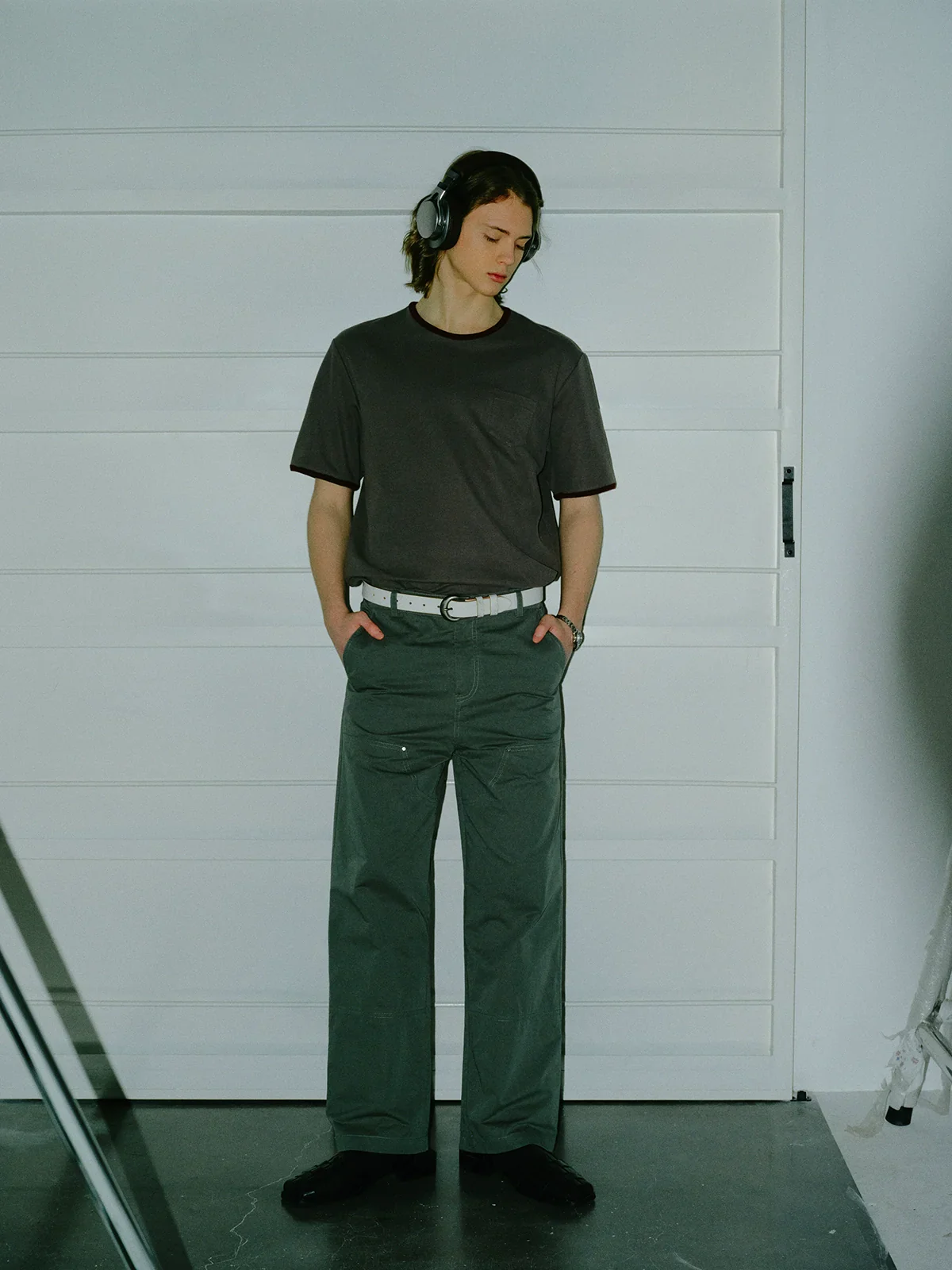 Sage Green Wide-Leg Trousers - Image 3