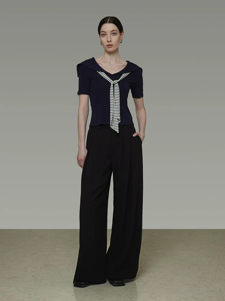 Sailor Tie Knit Top - Image 3