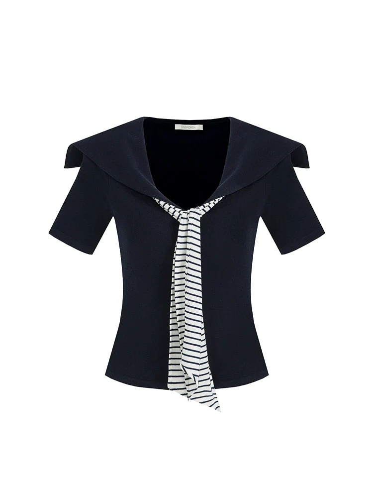 Sailor Tie Knit Top - Image 4